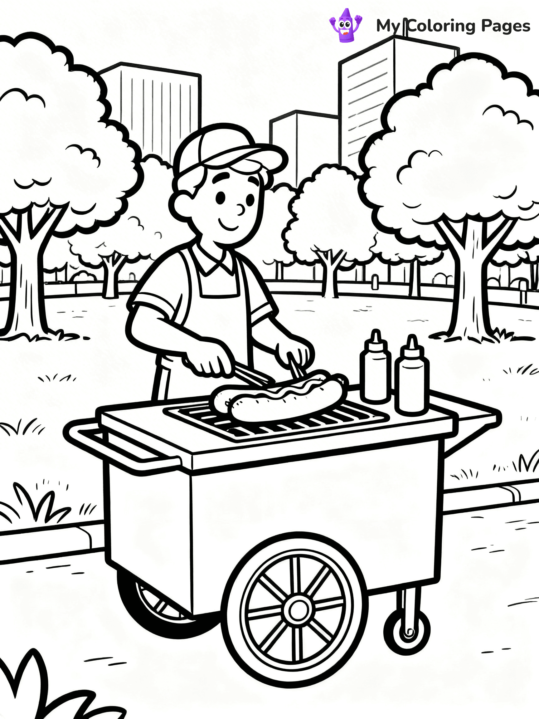Food Truck Coloring Pages - 18