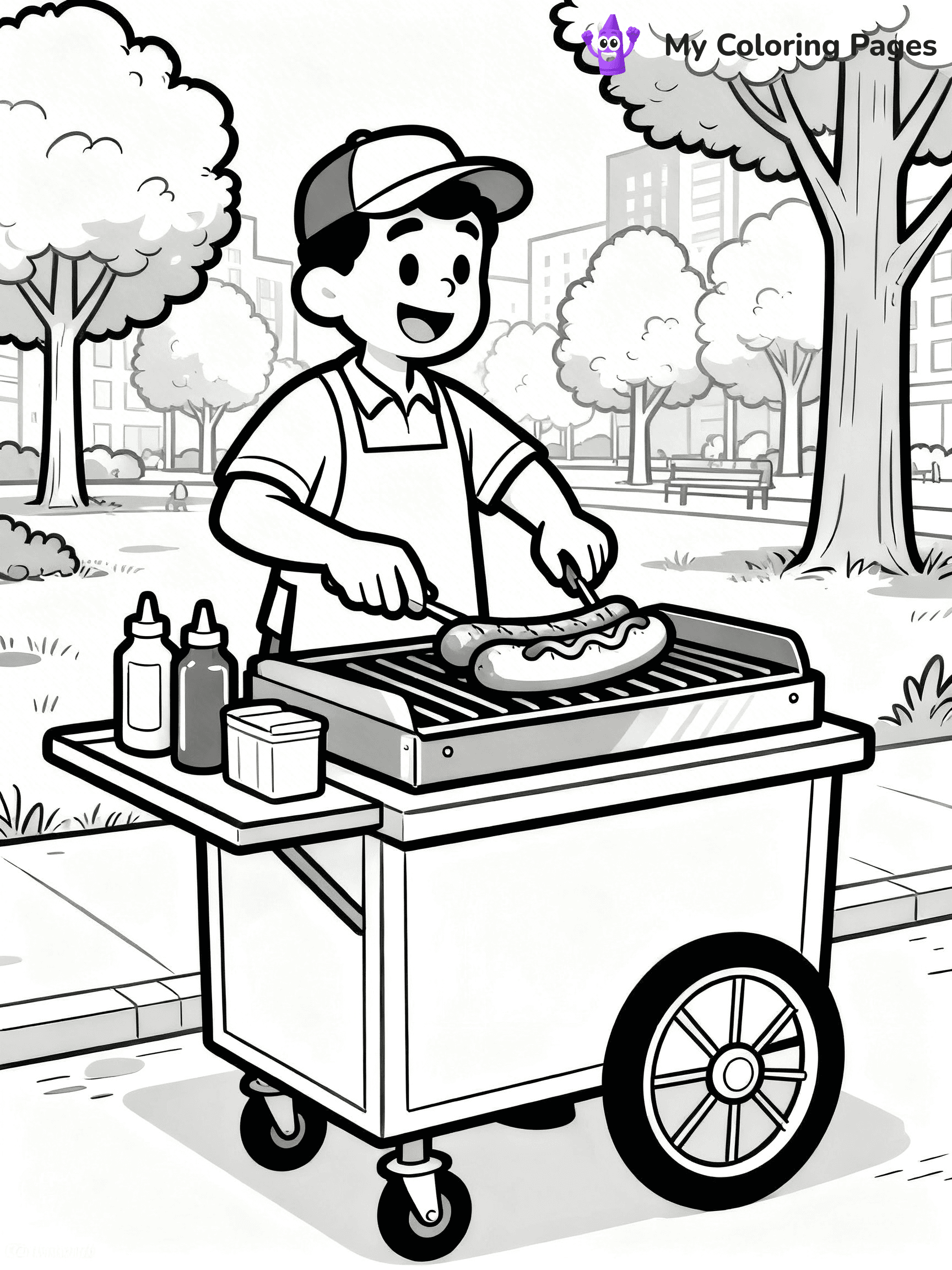 Food Truck Coloring Pages - 17