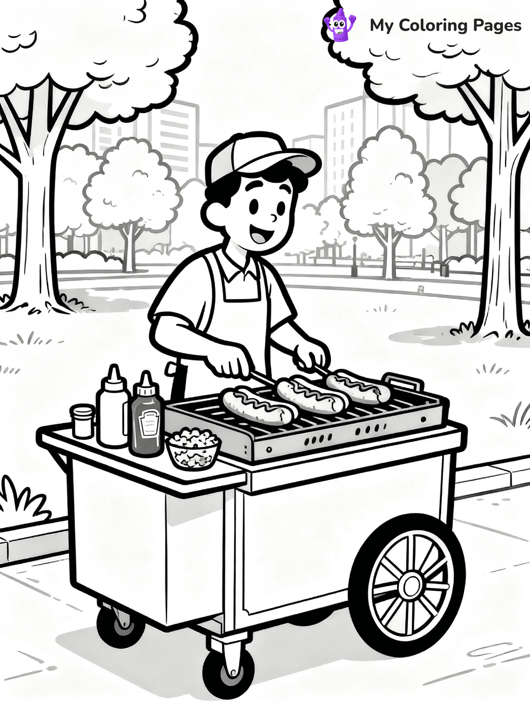 Food Truck Coloring Pages - 16