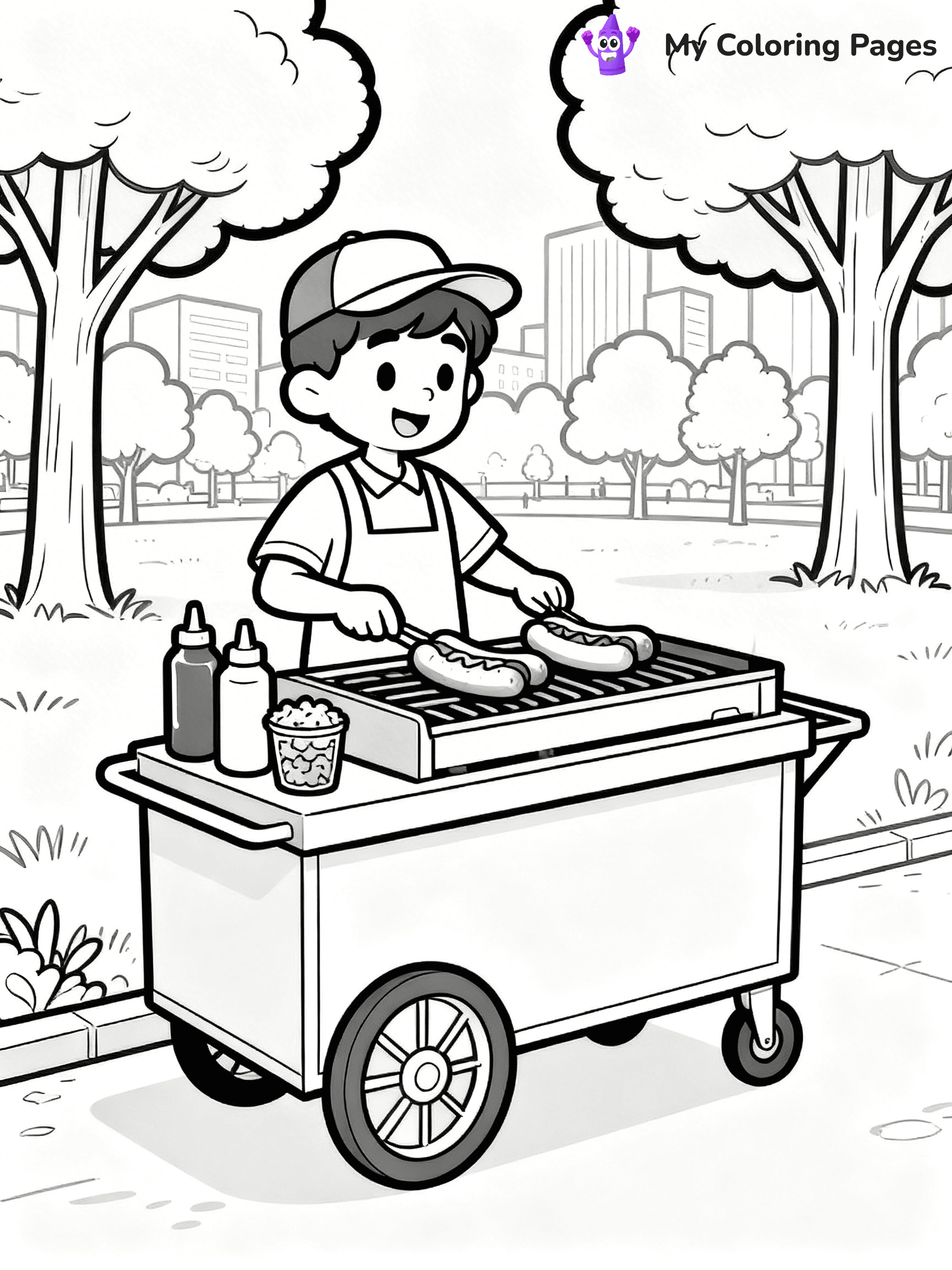 Food Truck Coloring Pages - 15