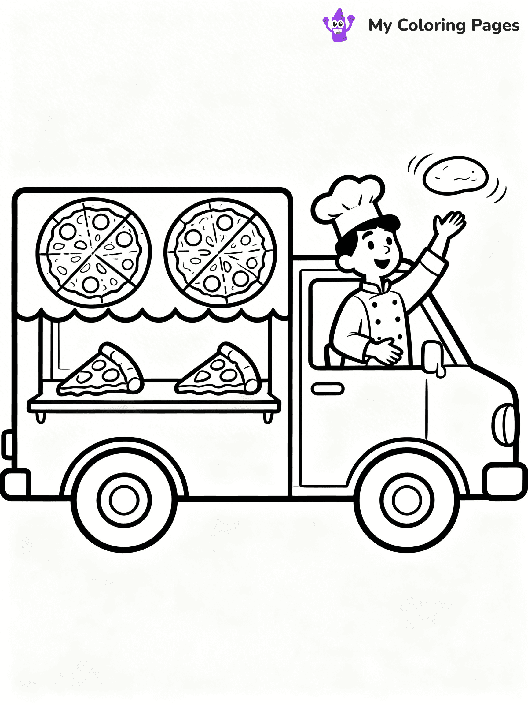 Food Truck Coloring Pages - 13