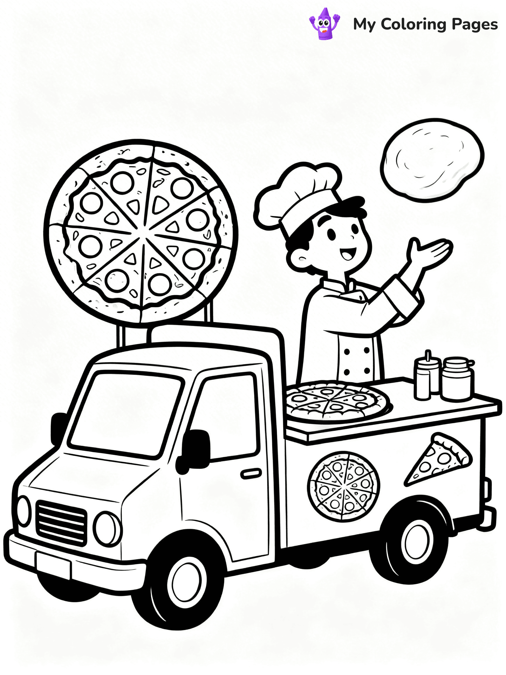 Food Truck Coloring Pages - 8
