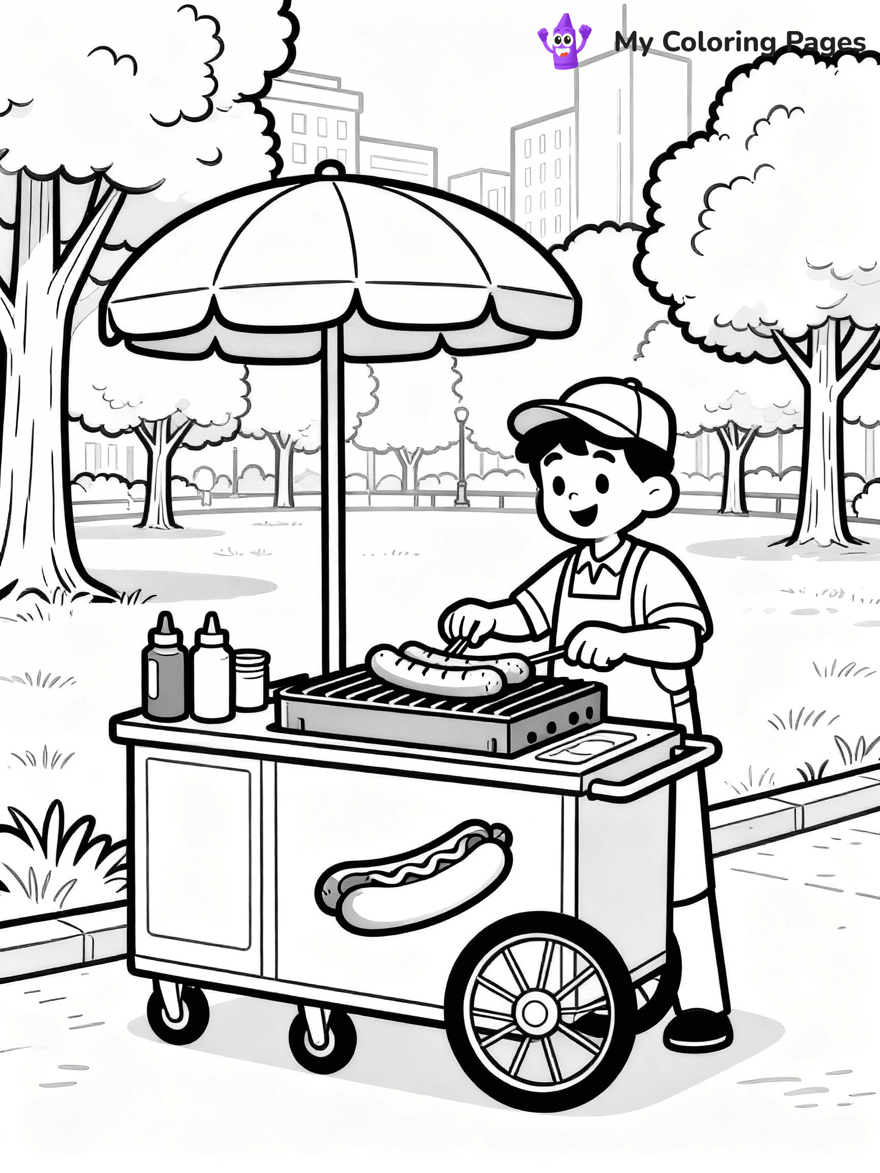 Food Truck Coloring Pages - 2