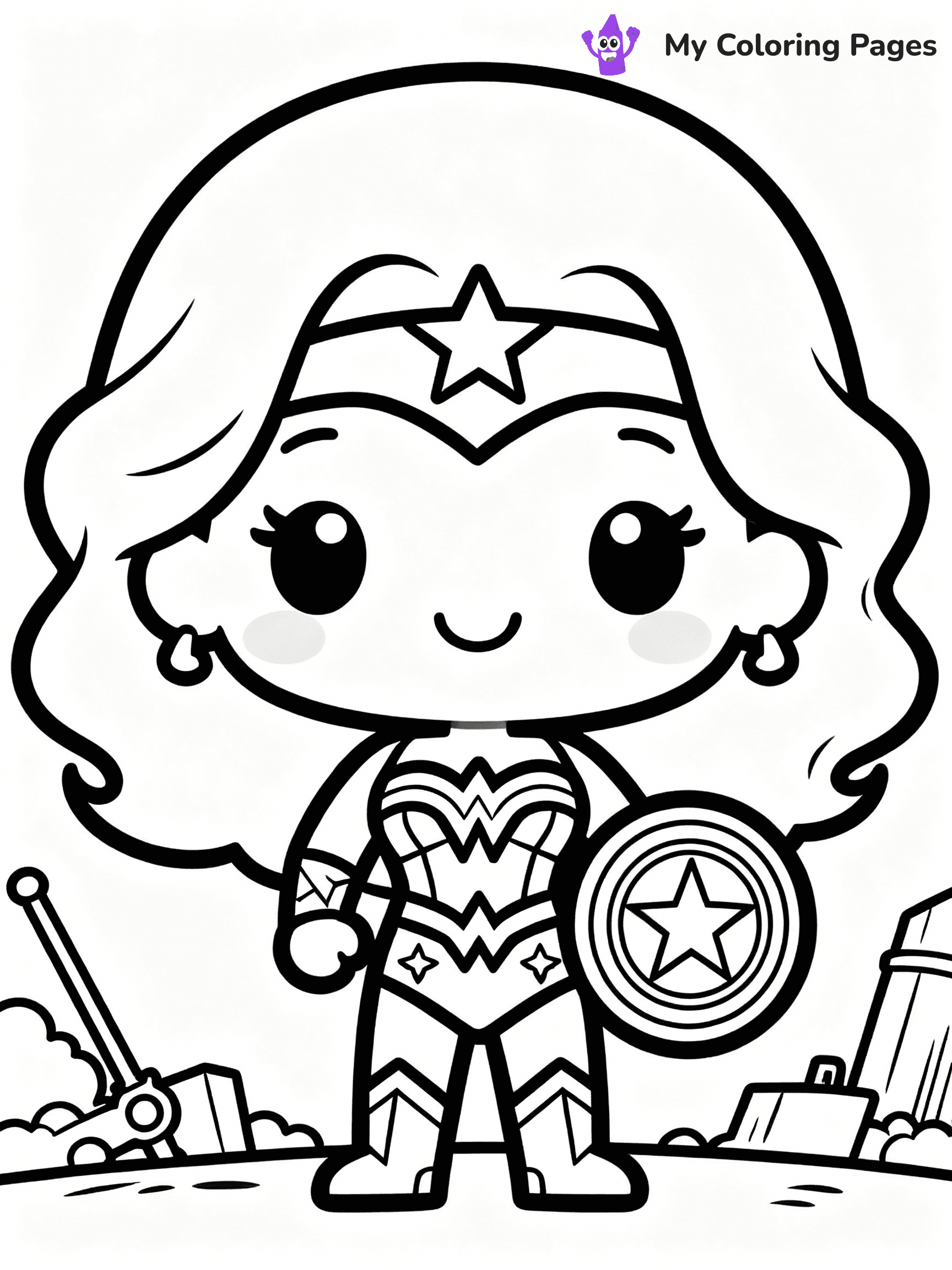 Wonder Woman Coloring Pages - 22