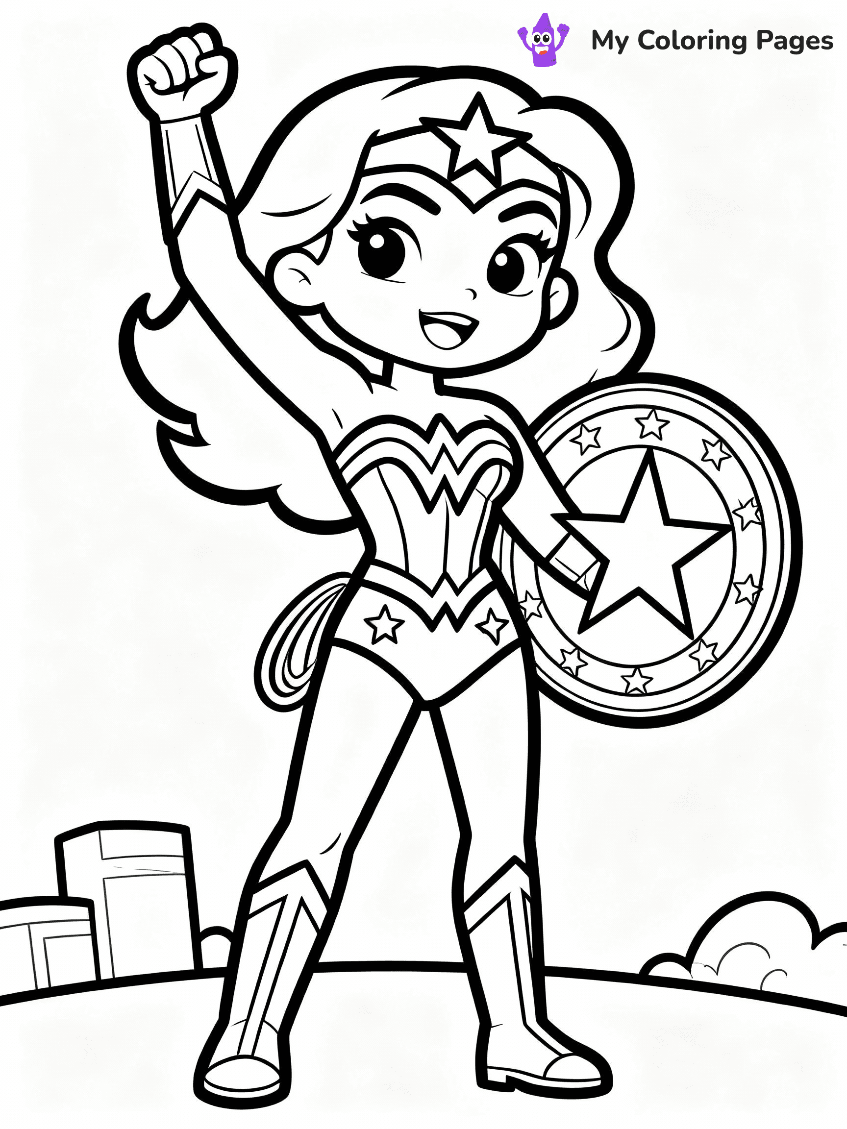 Wonder Woman Coloring Pages - 21