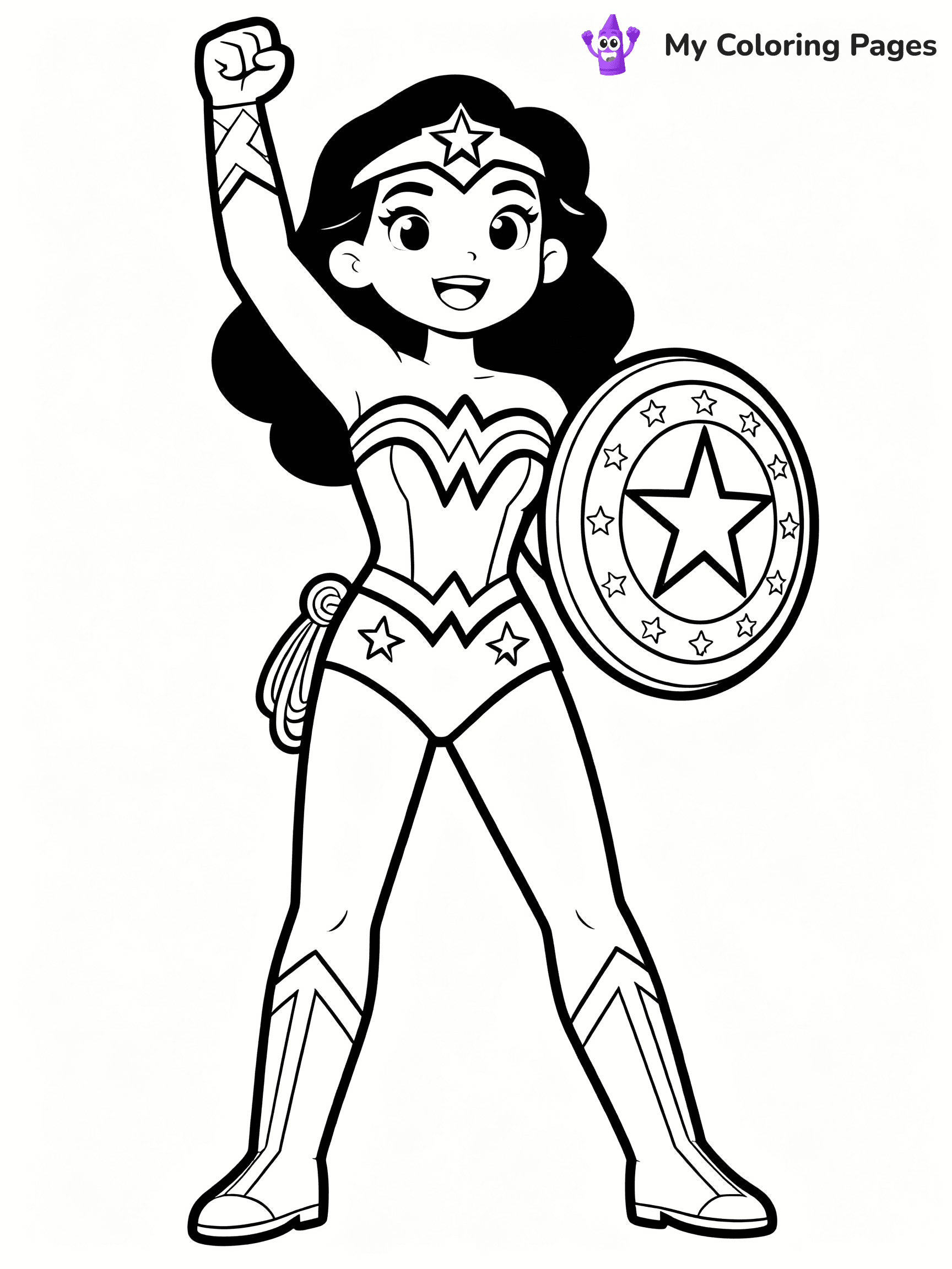 Wonder Woman Coloring Pages - 19