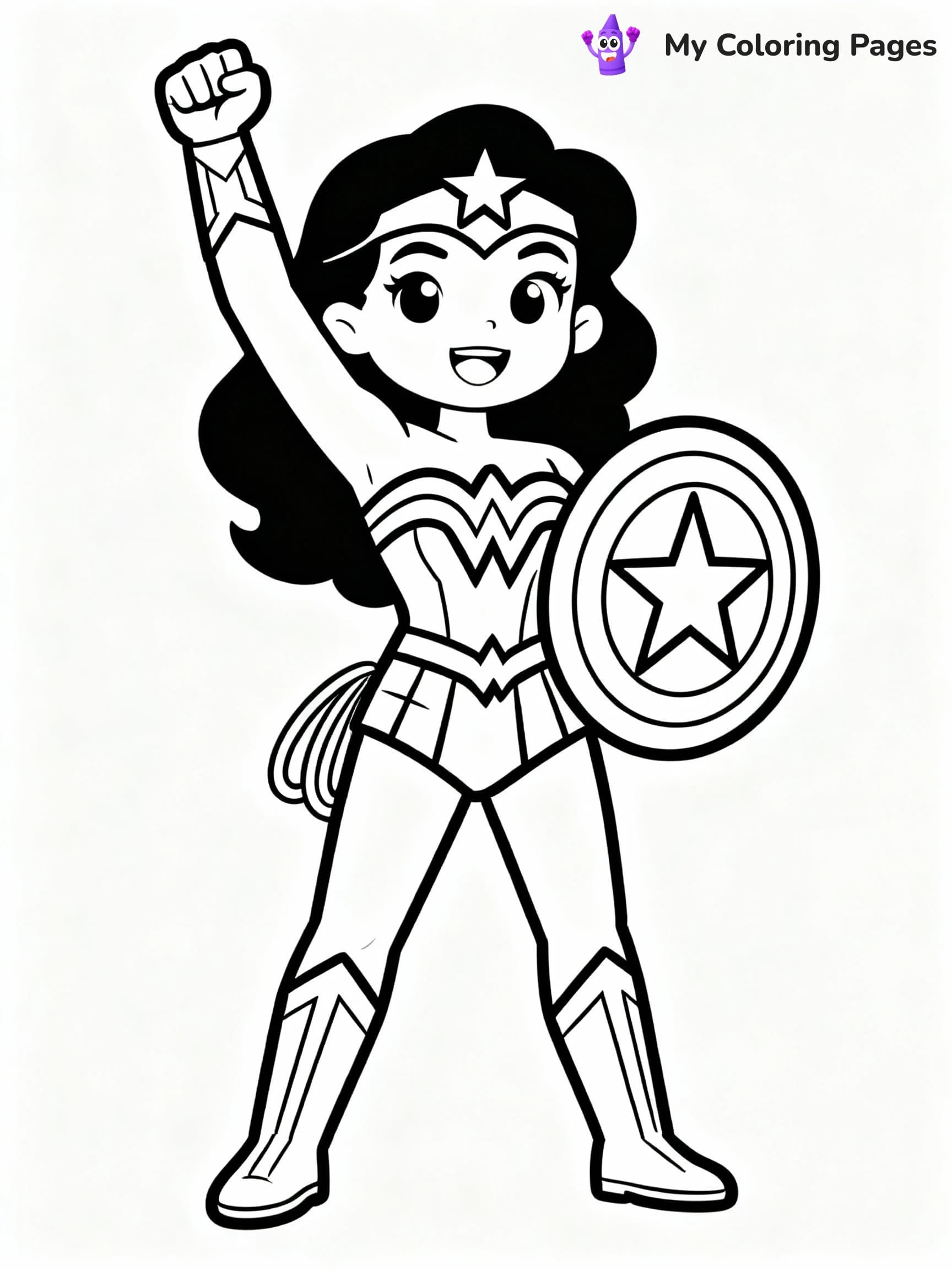 Wonder Woman Coloring Pages - 18