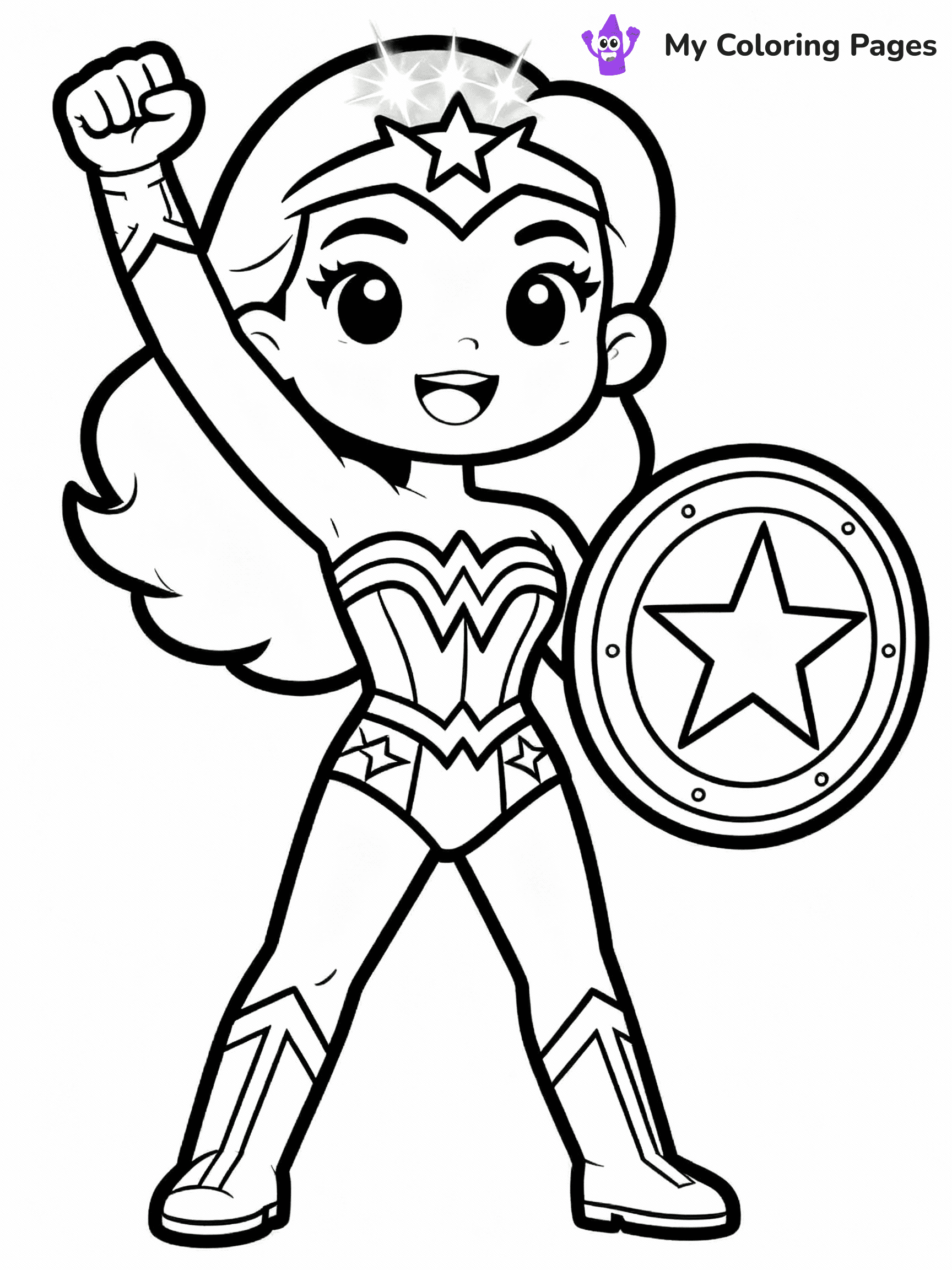 Wonder Woman Coloring Pages - 16