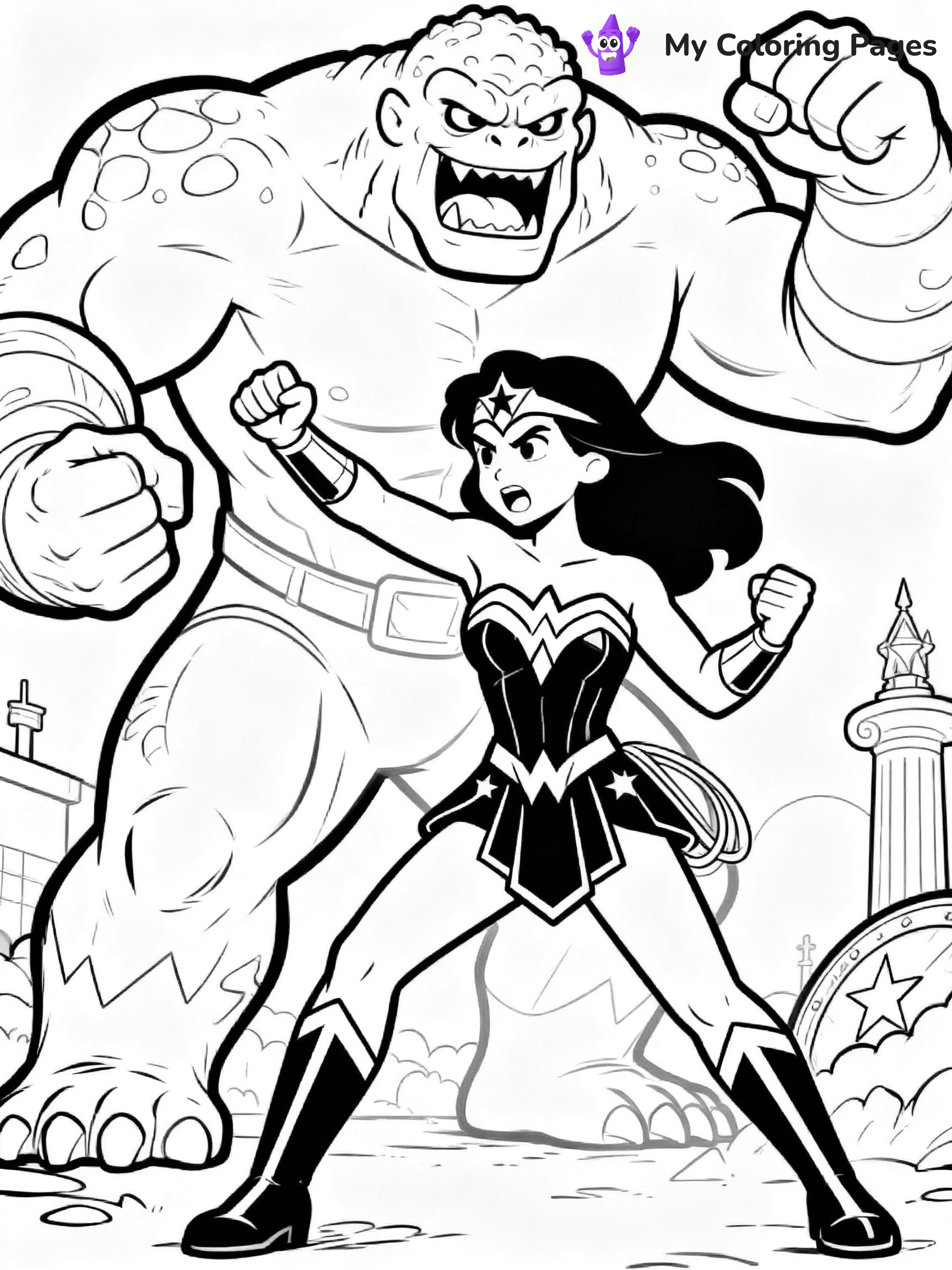 Wonder Woman Coloring Pages - 7