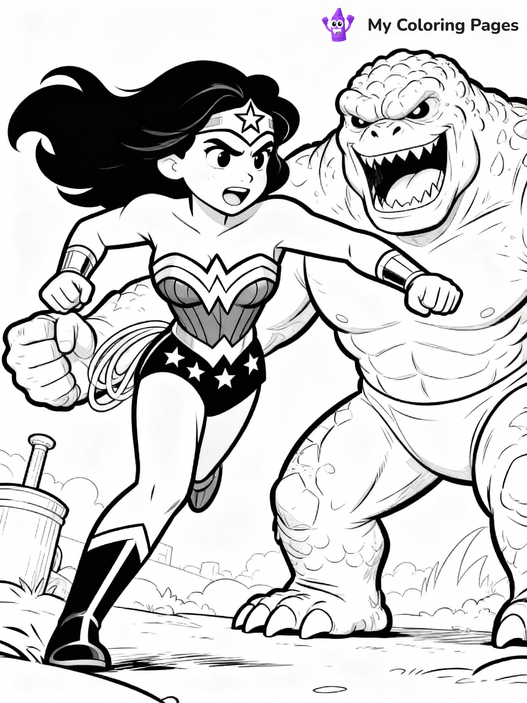 Wonder Woman Coloring Pages - 6