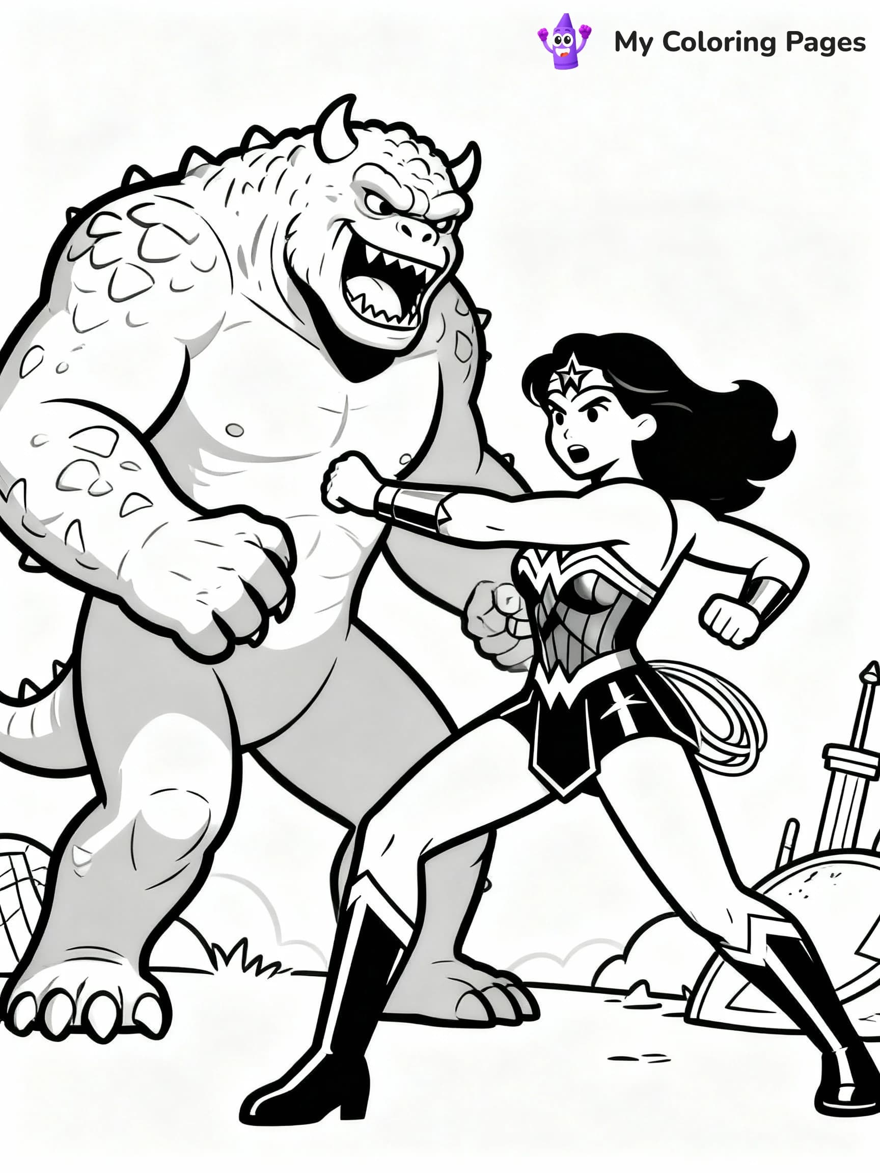Wonder Woman Coloring Pages - 5