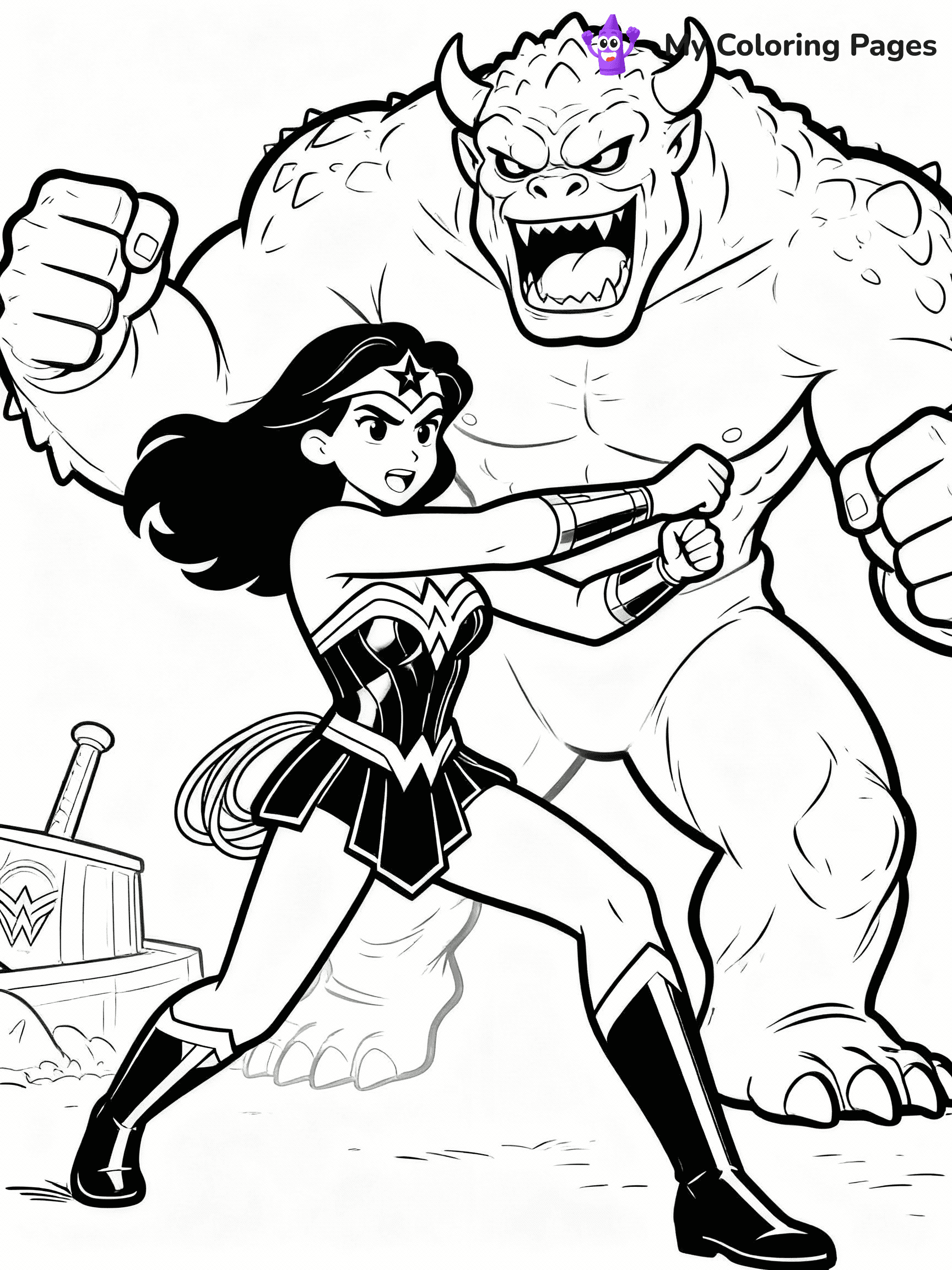 Wonder Woman Coloring Pages - 4