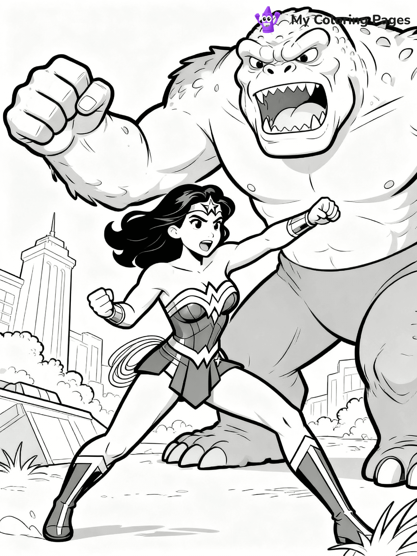 Wonder Woman Coloring Pages - 3