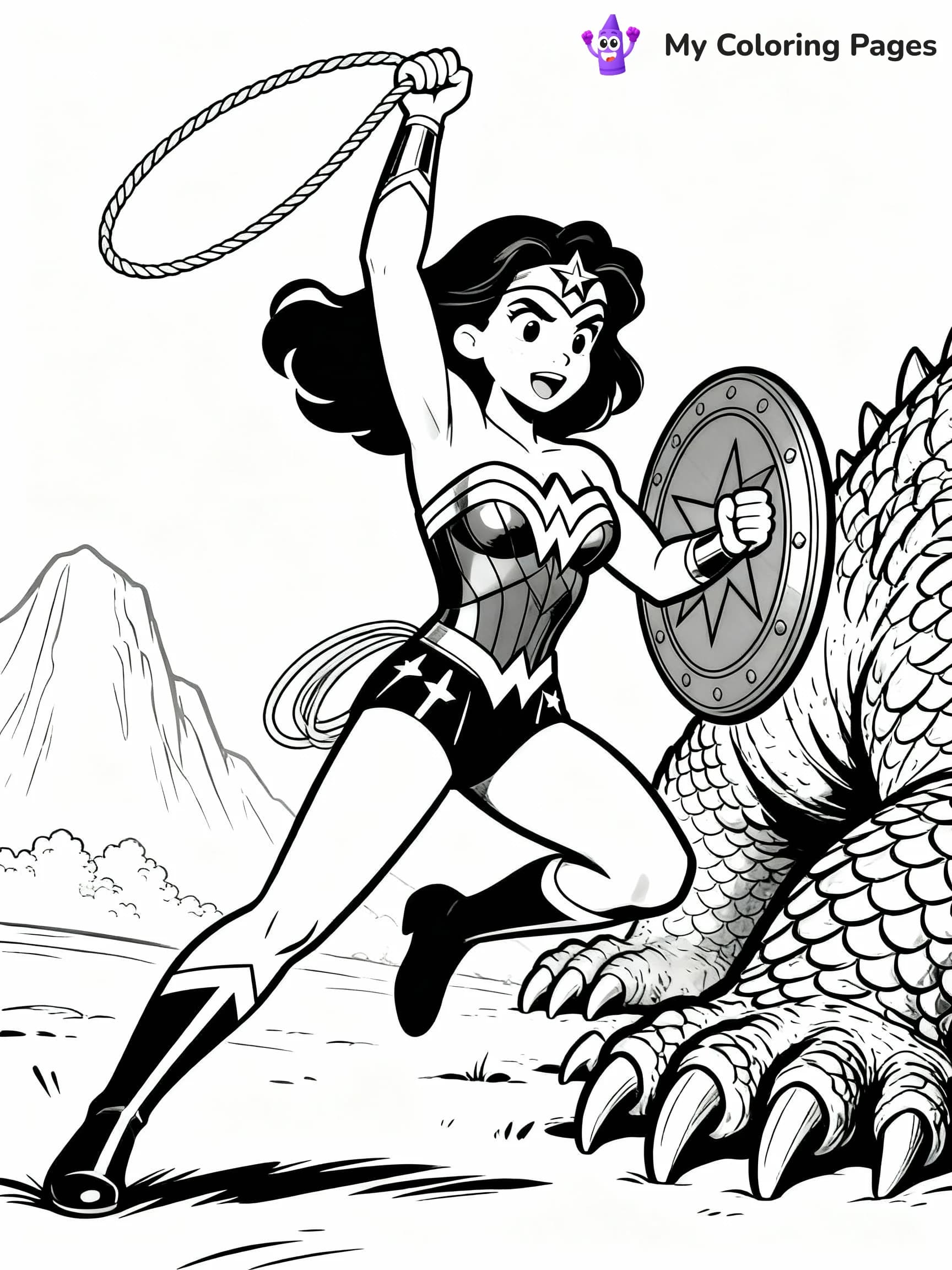 Wonder Woman Coloring Pages - 2