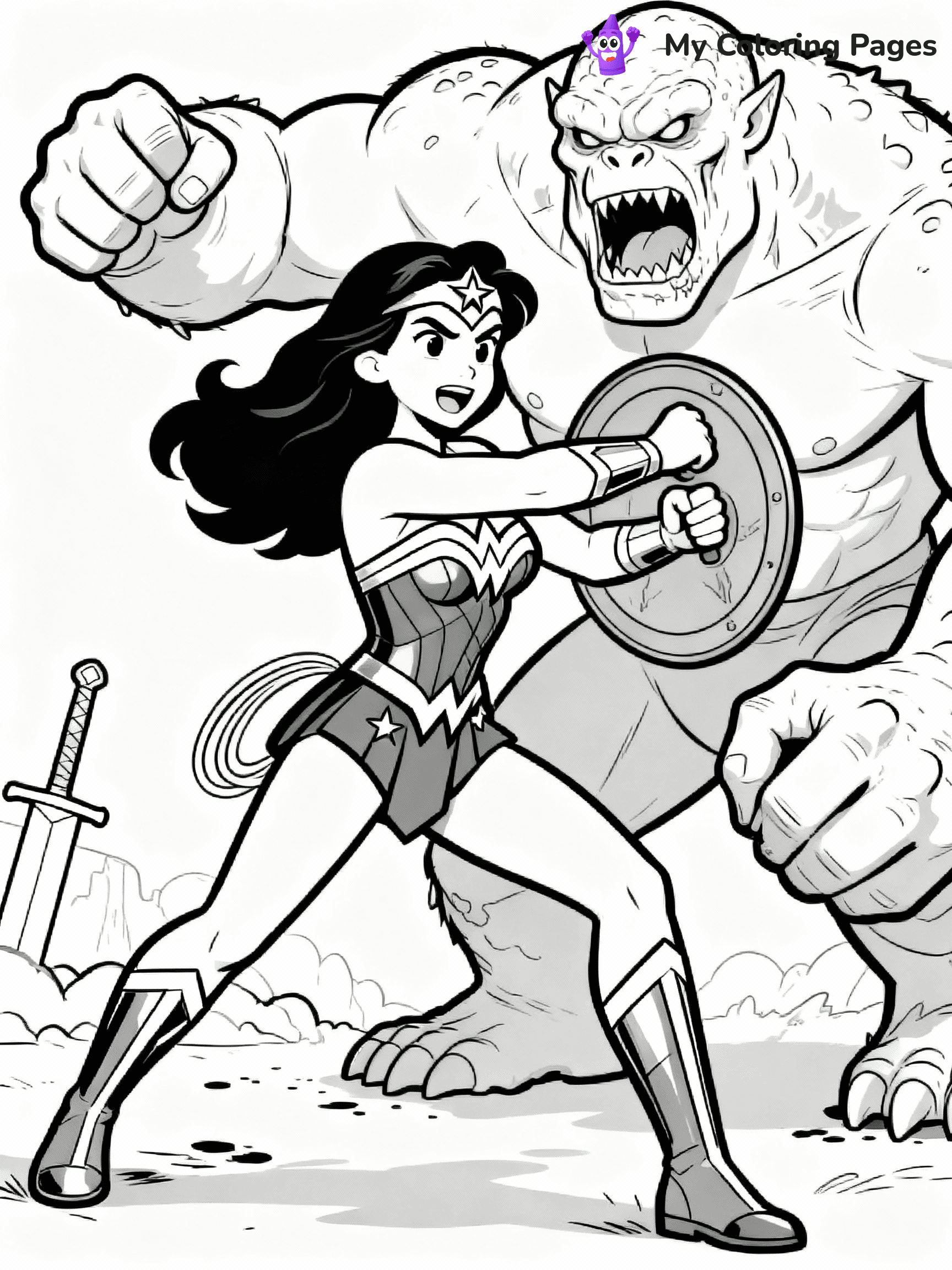 Wonder Woman Coloring Pages - 1