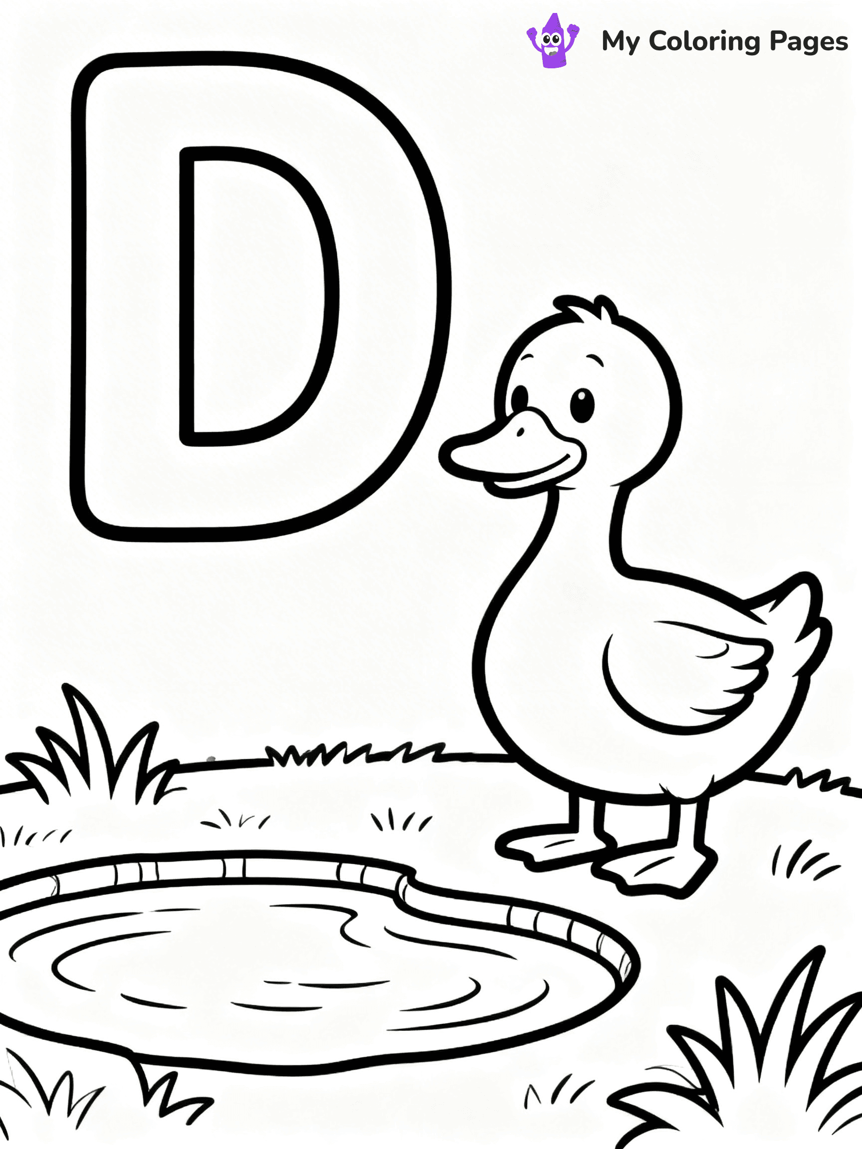 Letter D Coloring Pages - 24