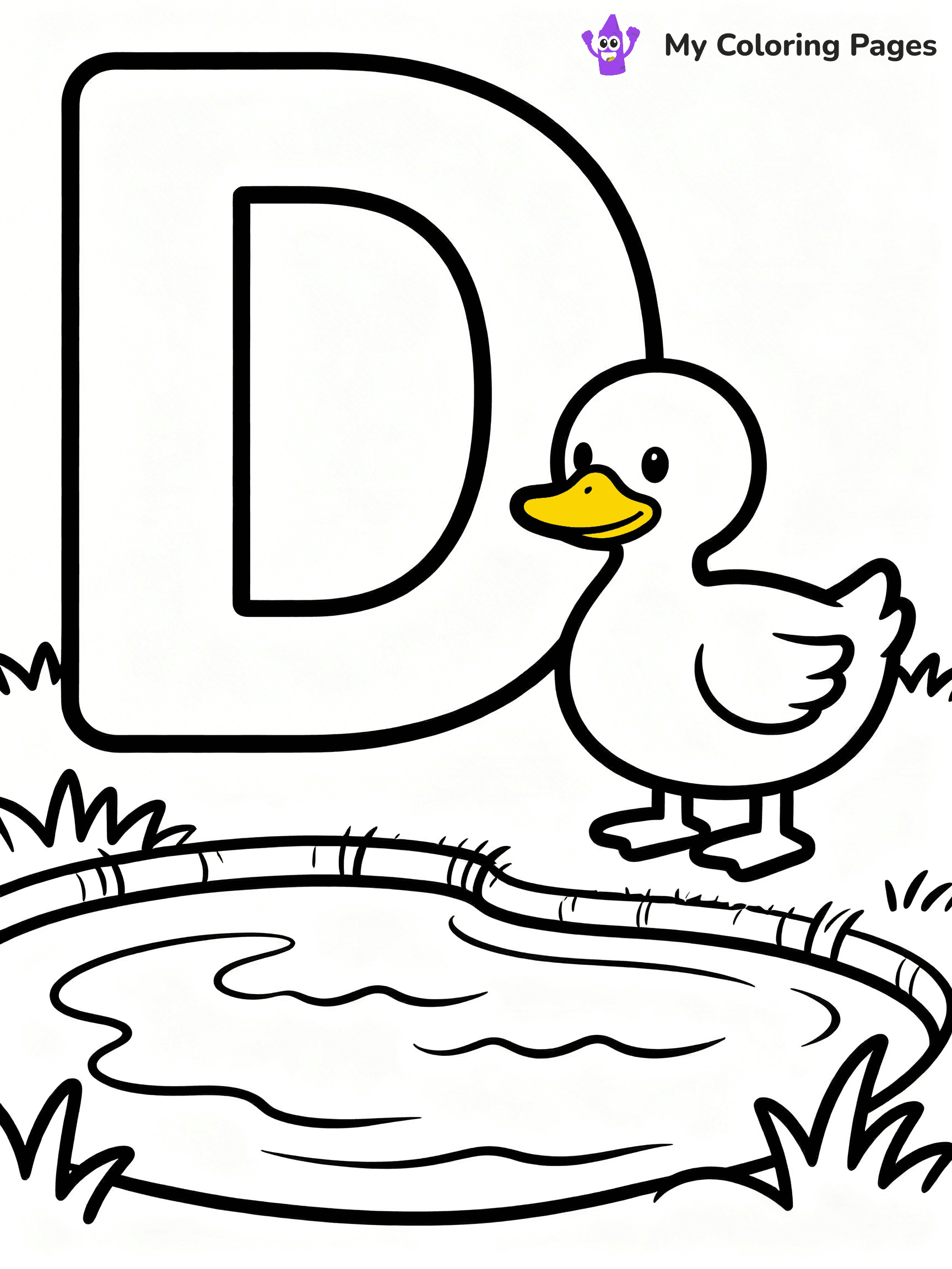 Letter D Coloring Pages - 22