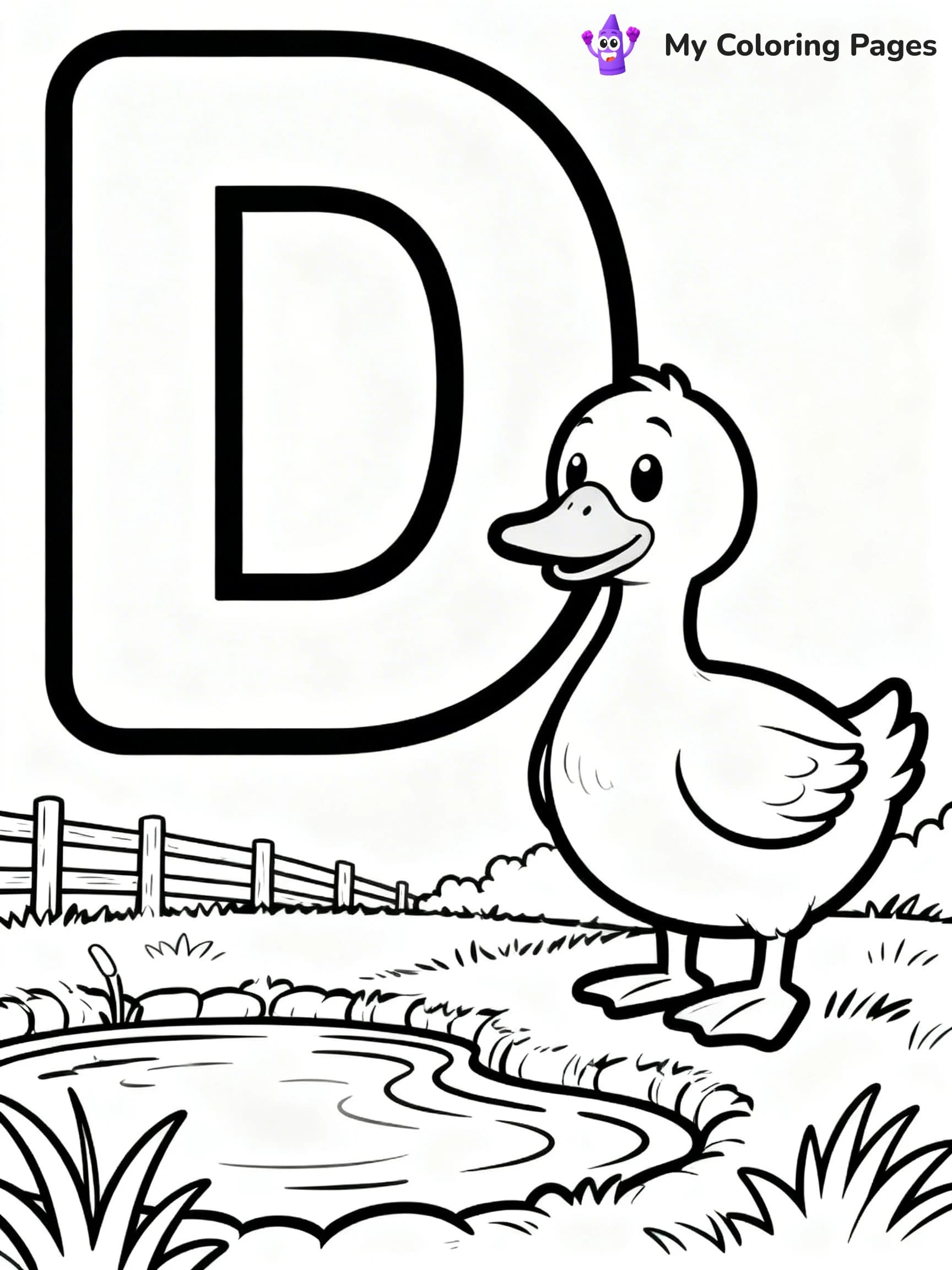 Letter D Coloring Pages - 21