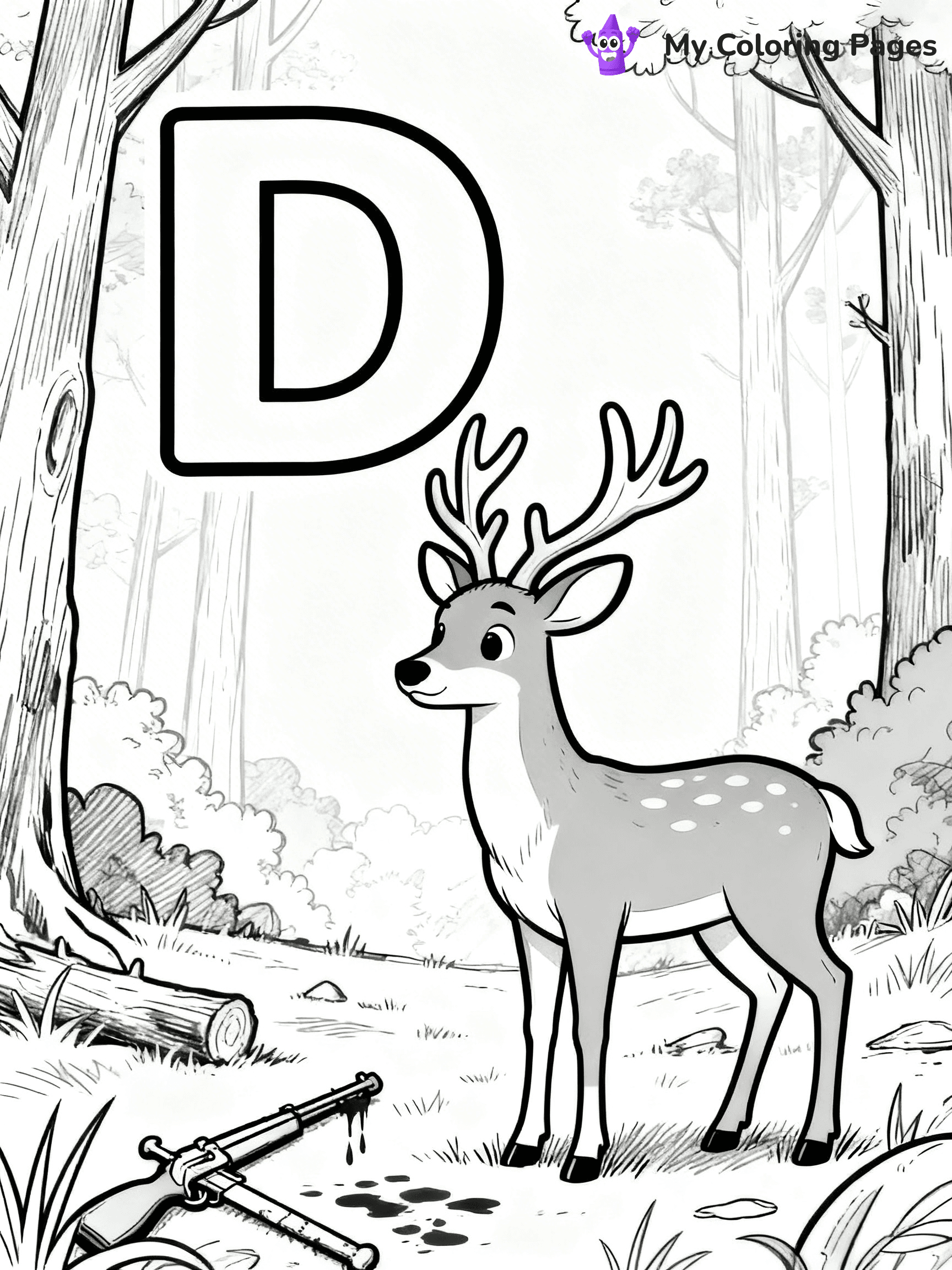 Letter D Coloring Pages - 18