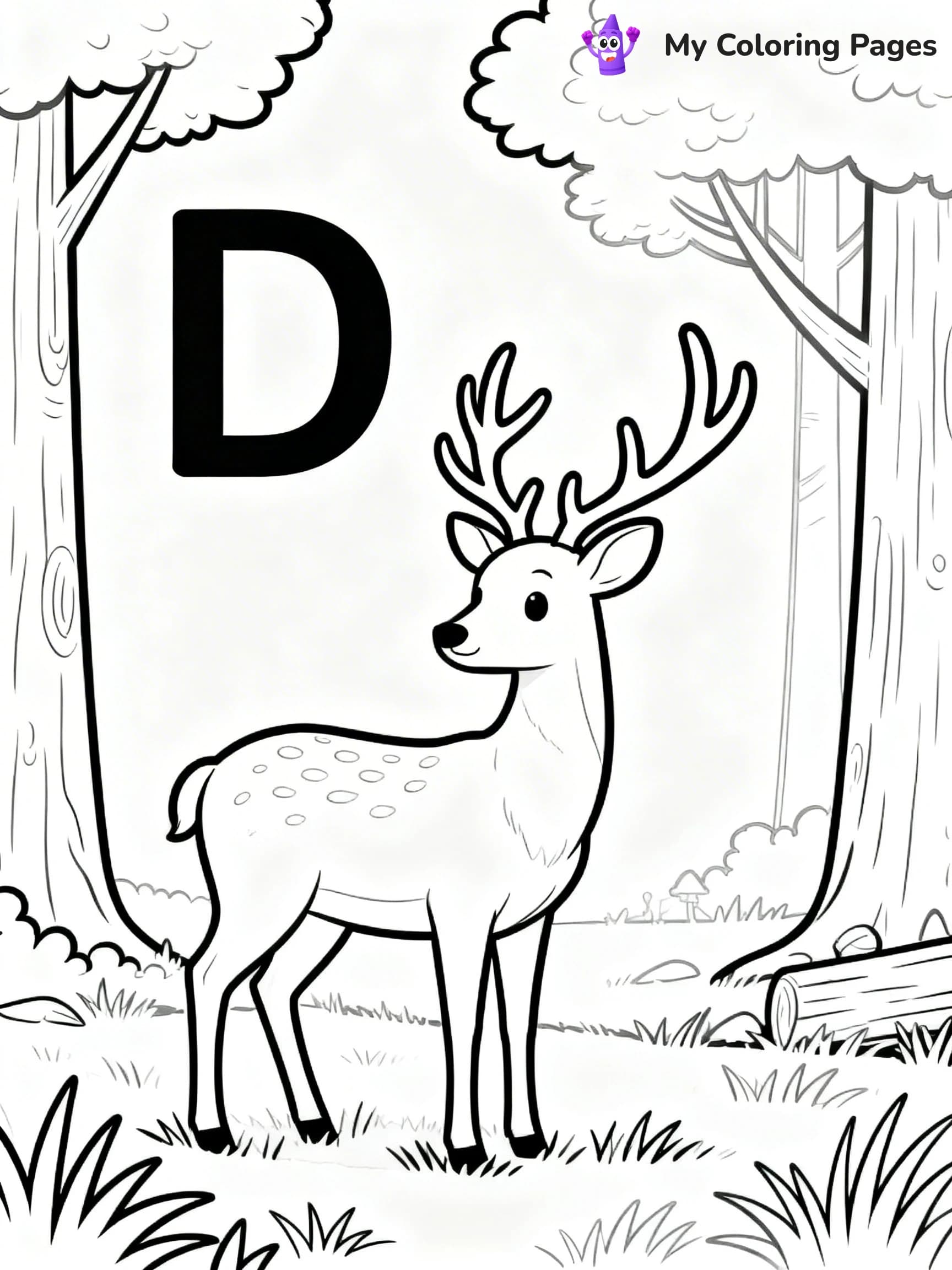 Letter D Coloring Pages - 16