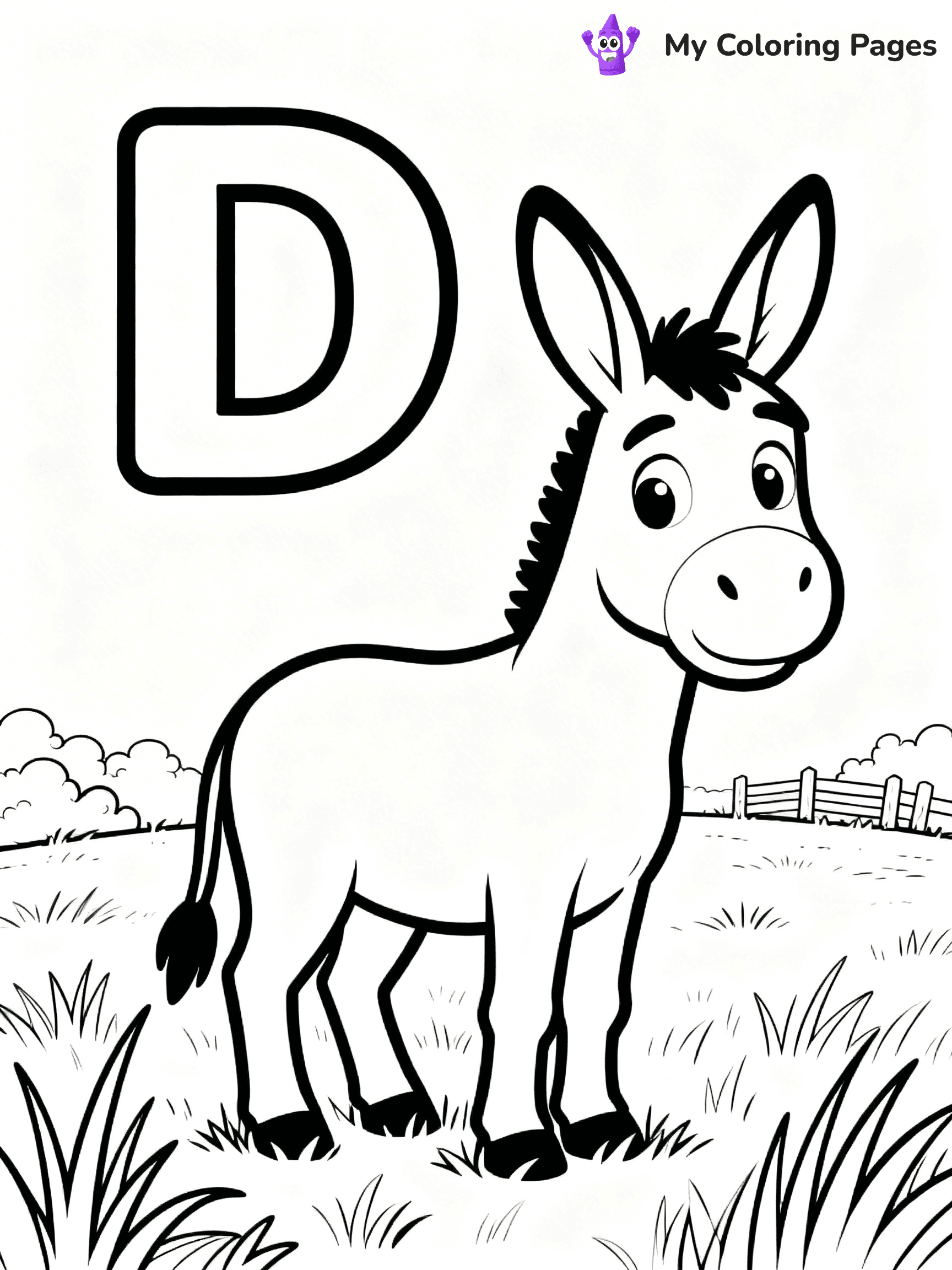 Letter D Coloring Pages - 5