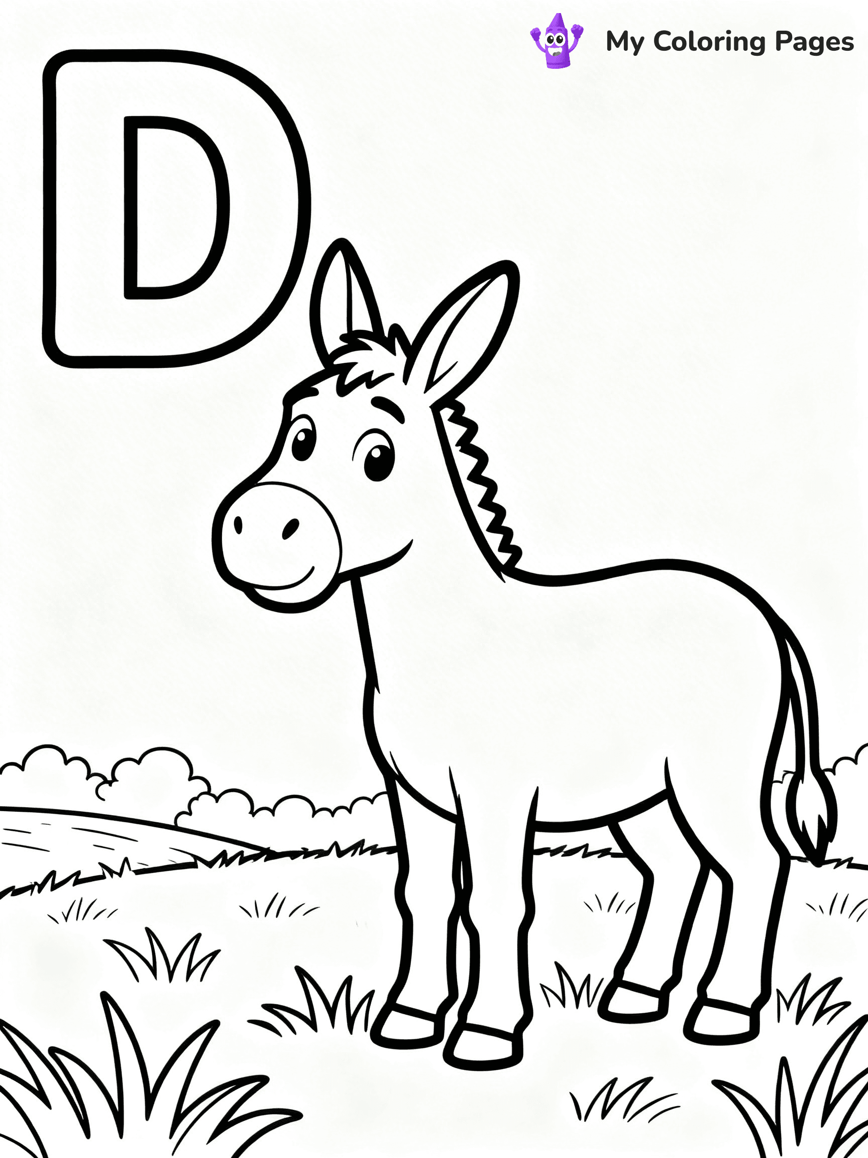 Letter D Coloring Pages - 4