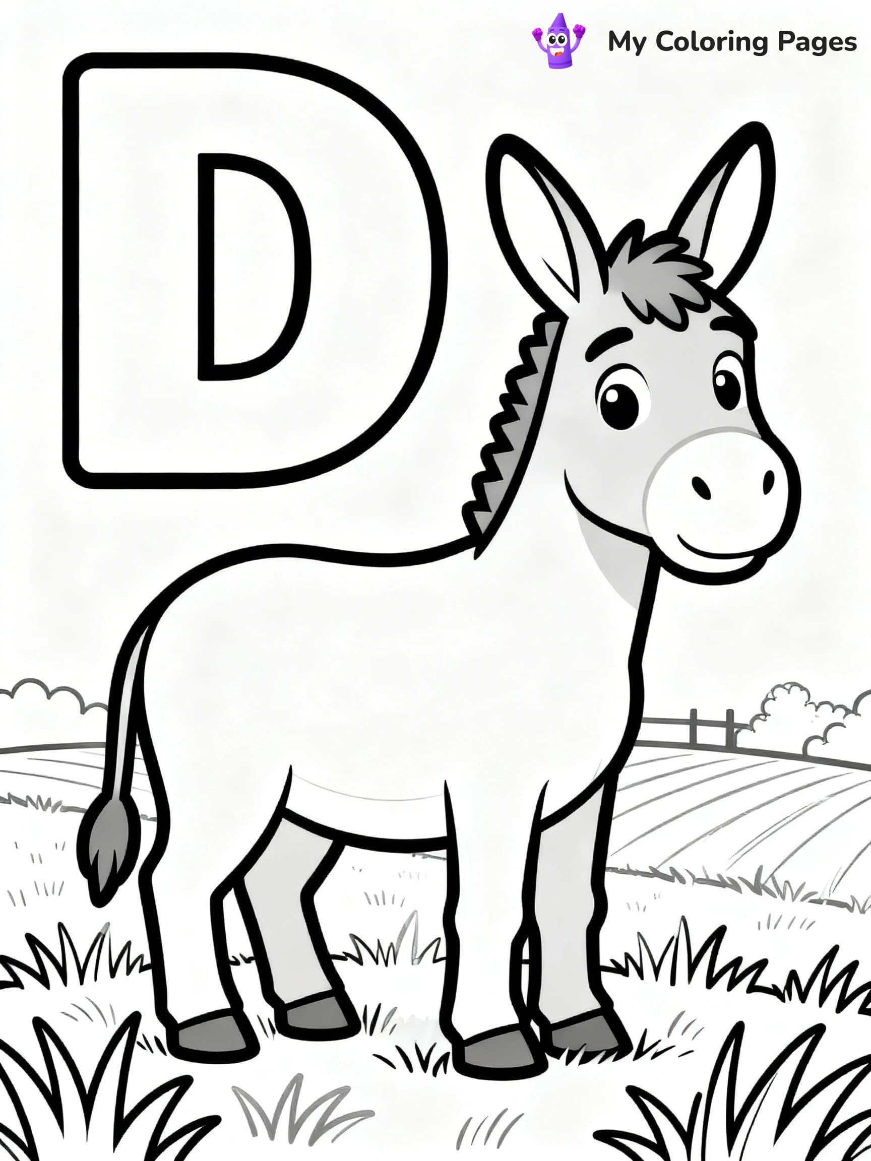 Letter D Coloring Pages - 2