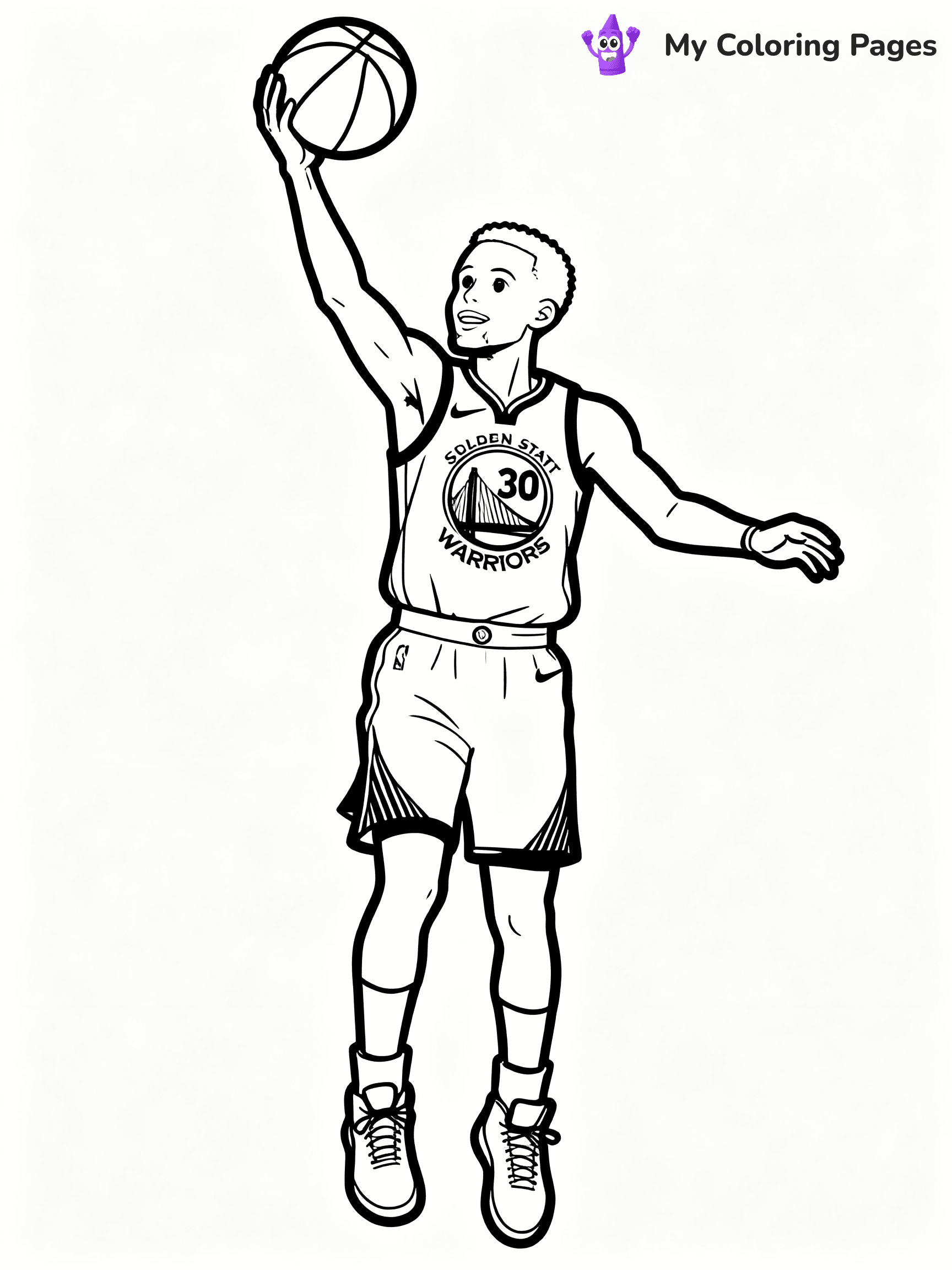 Steph Curry Coloring Pages - 19