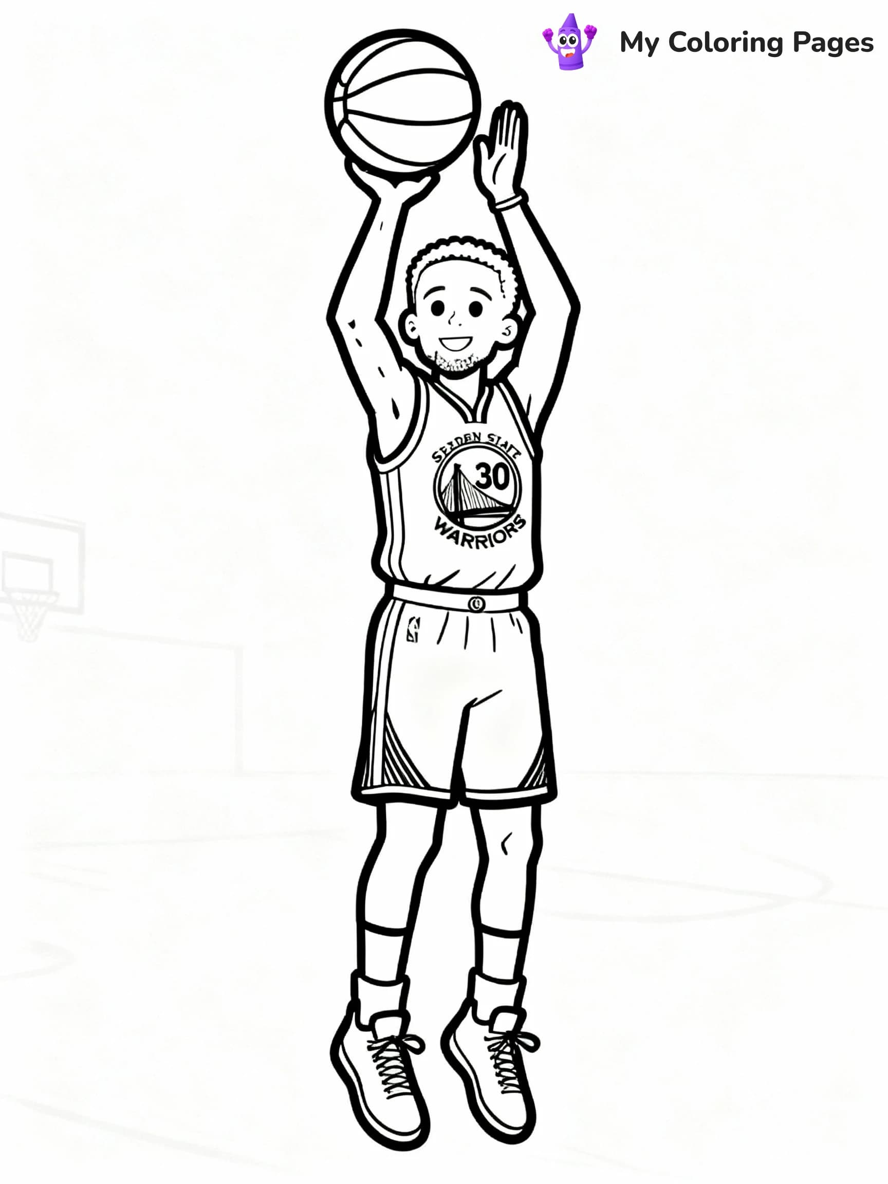 Steph Curry Coloring Pages - 17