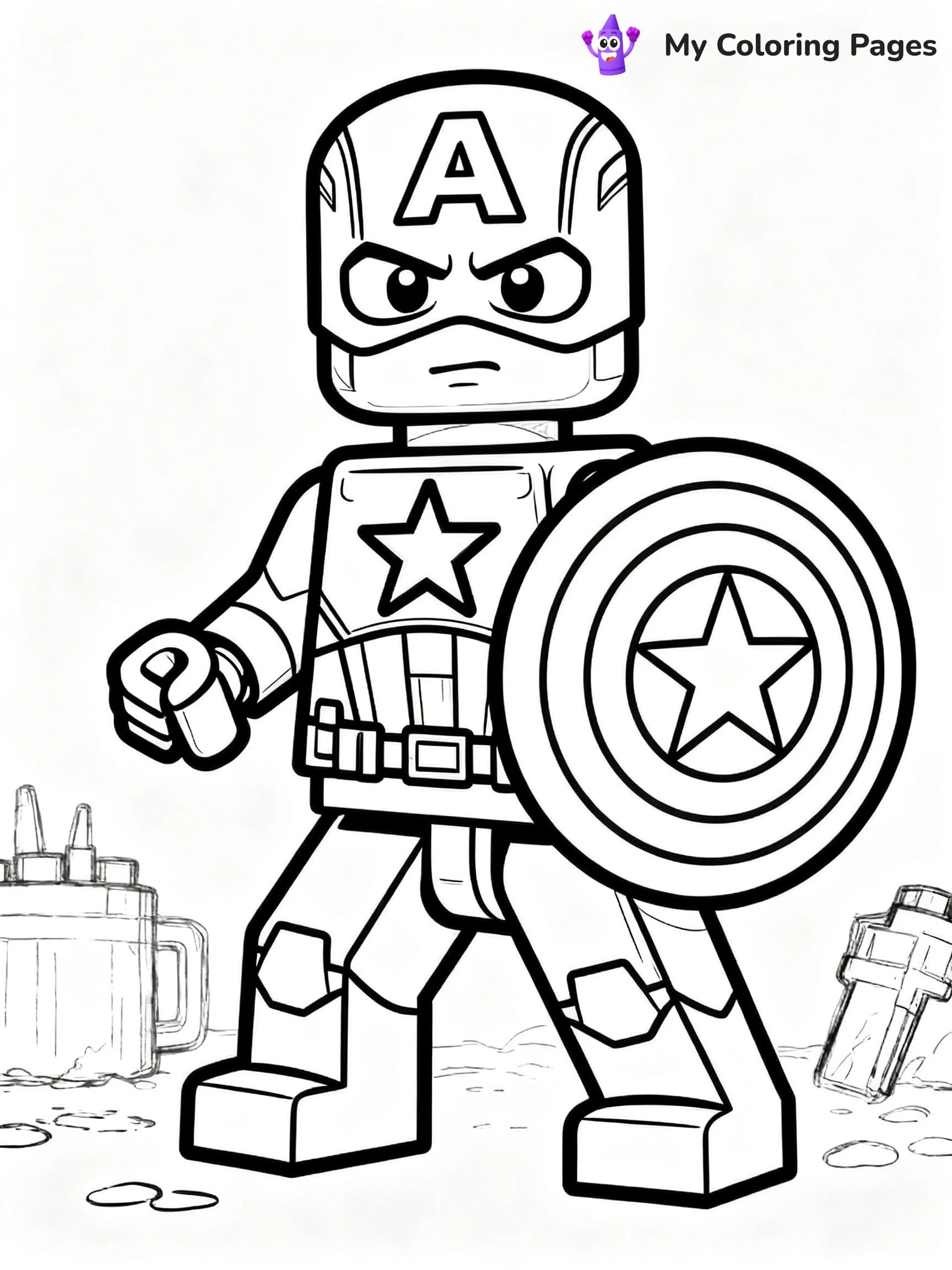 Lego Marvel Coloring Pages - 24