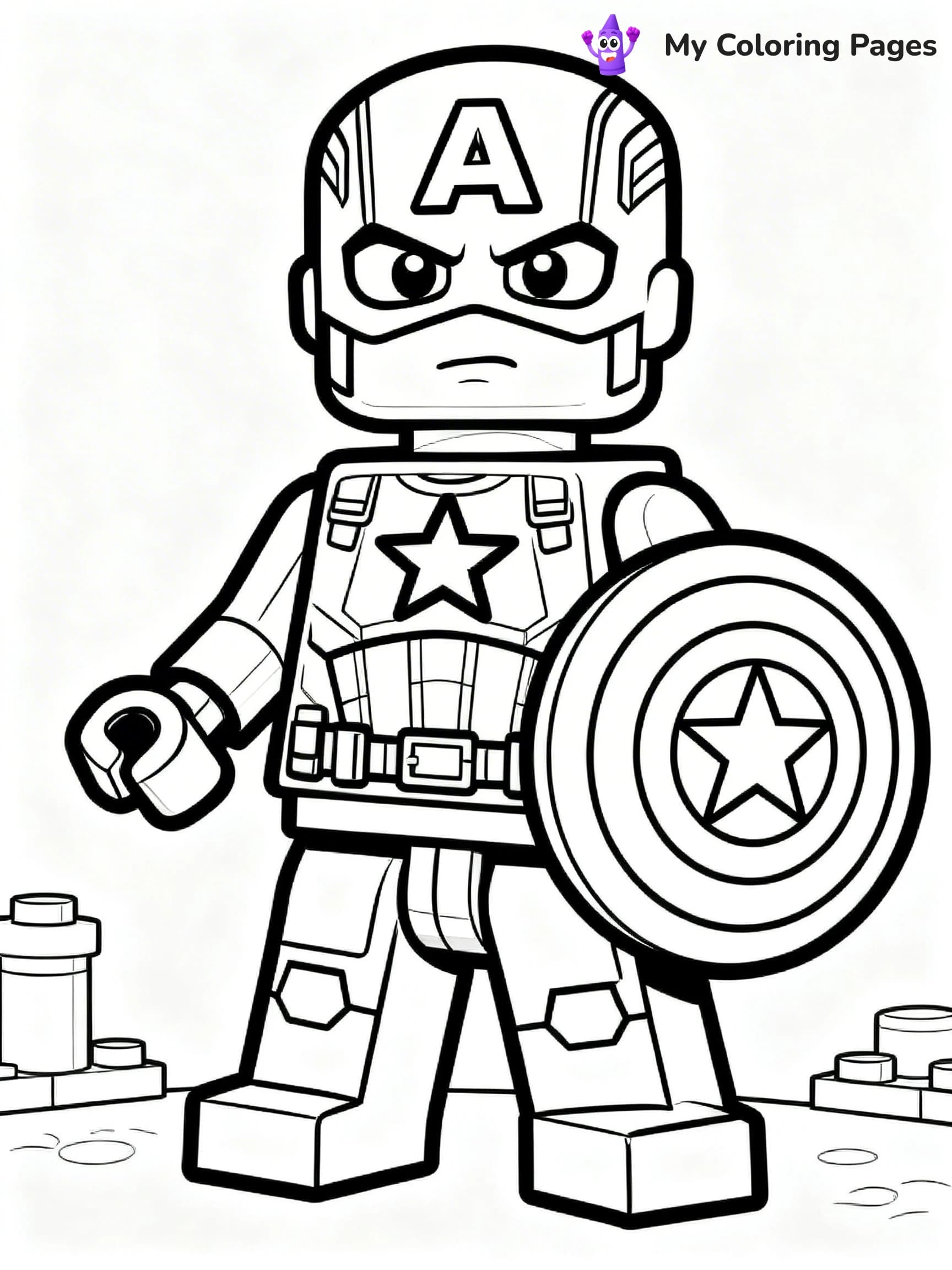 Lego Marvel Coloring Pages - 23
