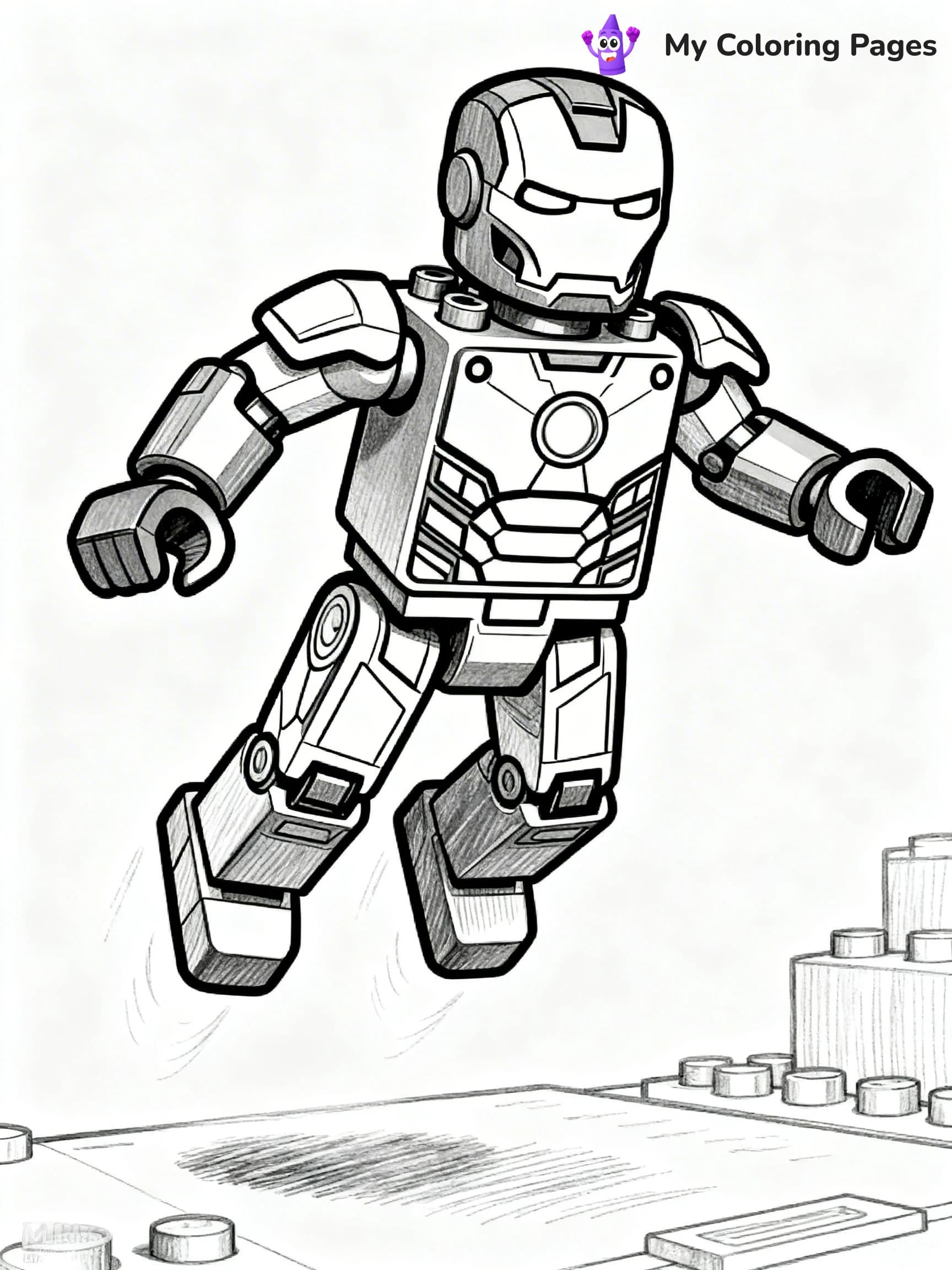 Lego Marvel Coloring Pages - 18