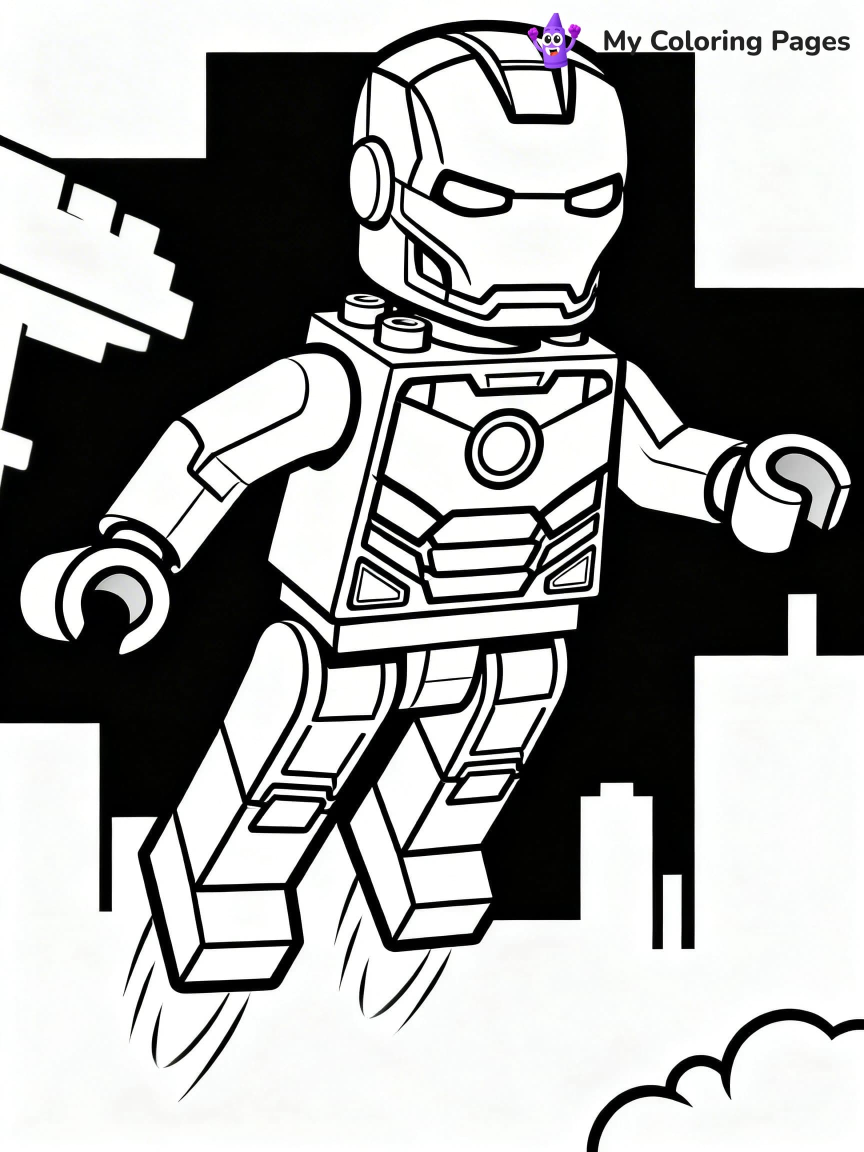 Lego Marvel Coloring Pages - 16