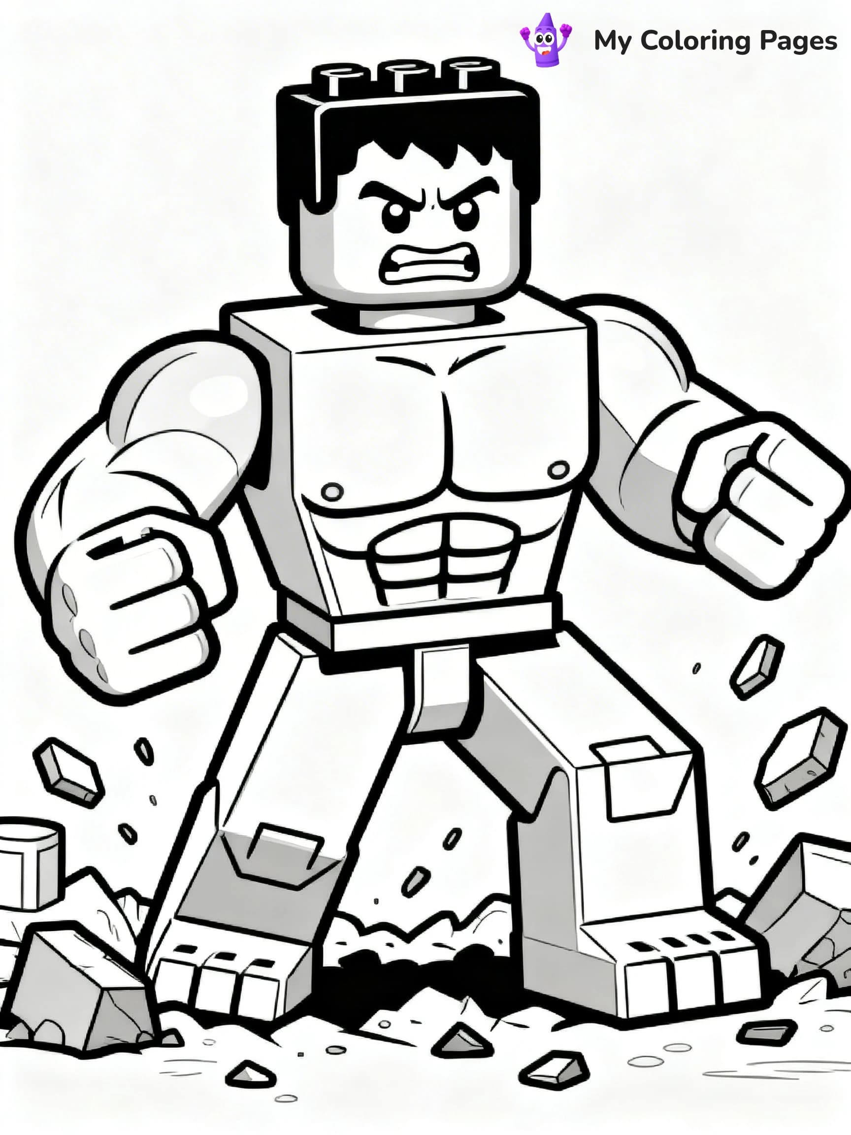 Lego Marvel Coloring Pages - 6