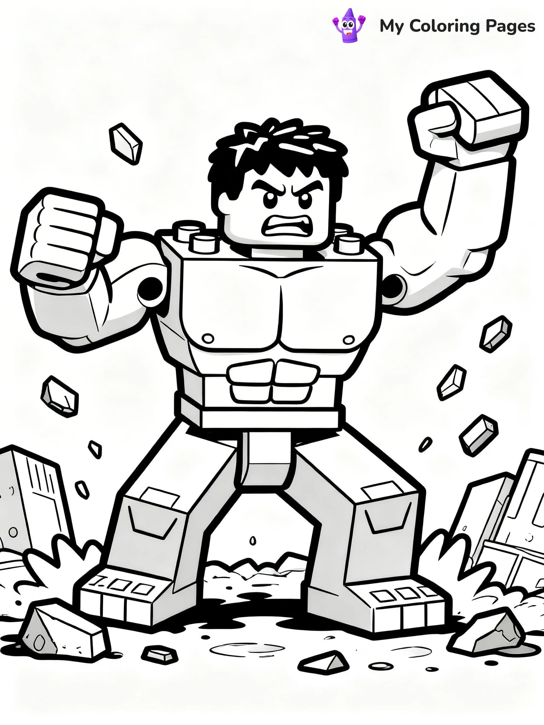 Lego Marvel Coloring Pages - 3