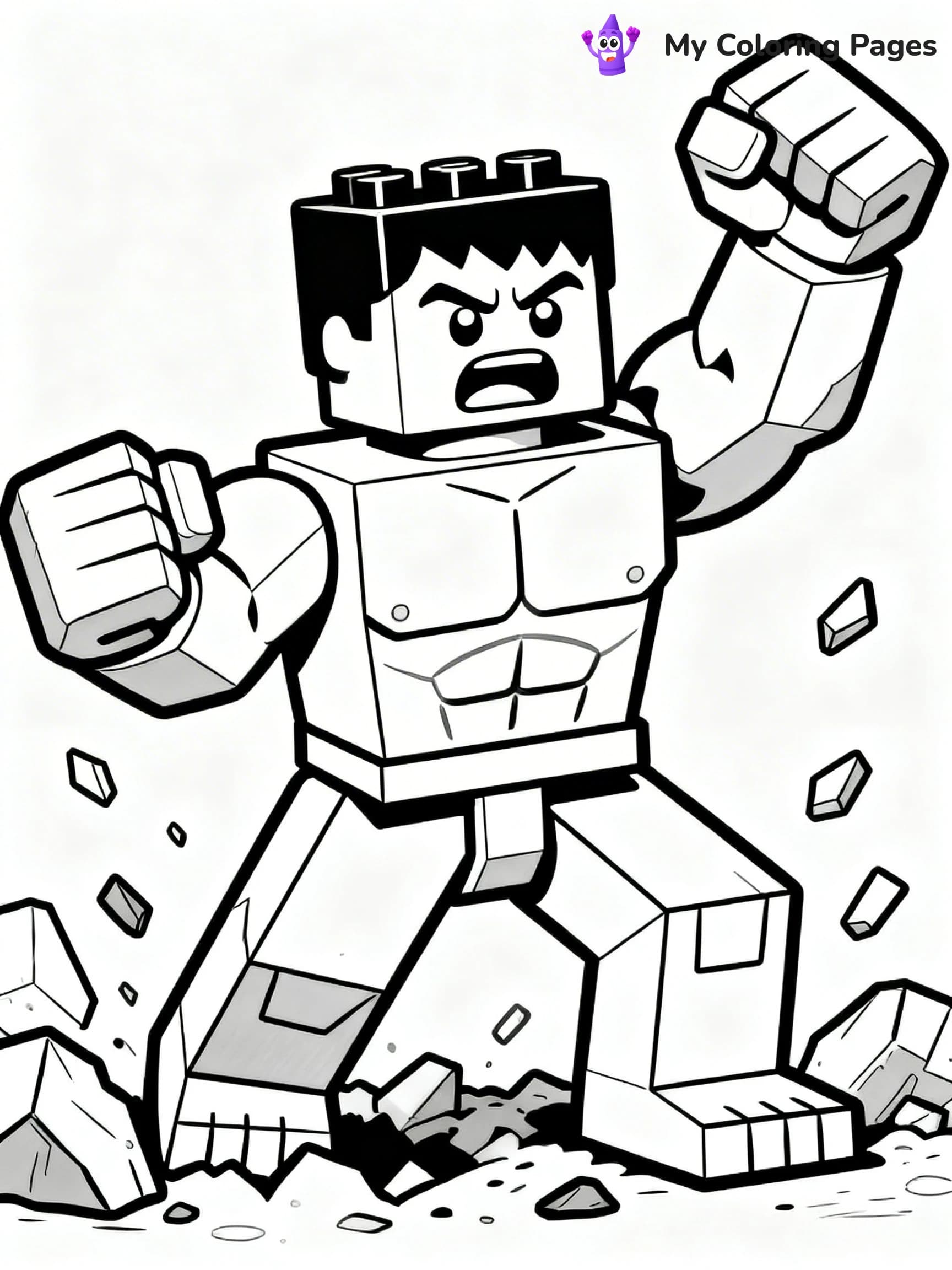 Lego Marvel Coloring Pages - 2