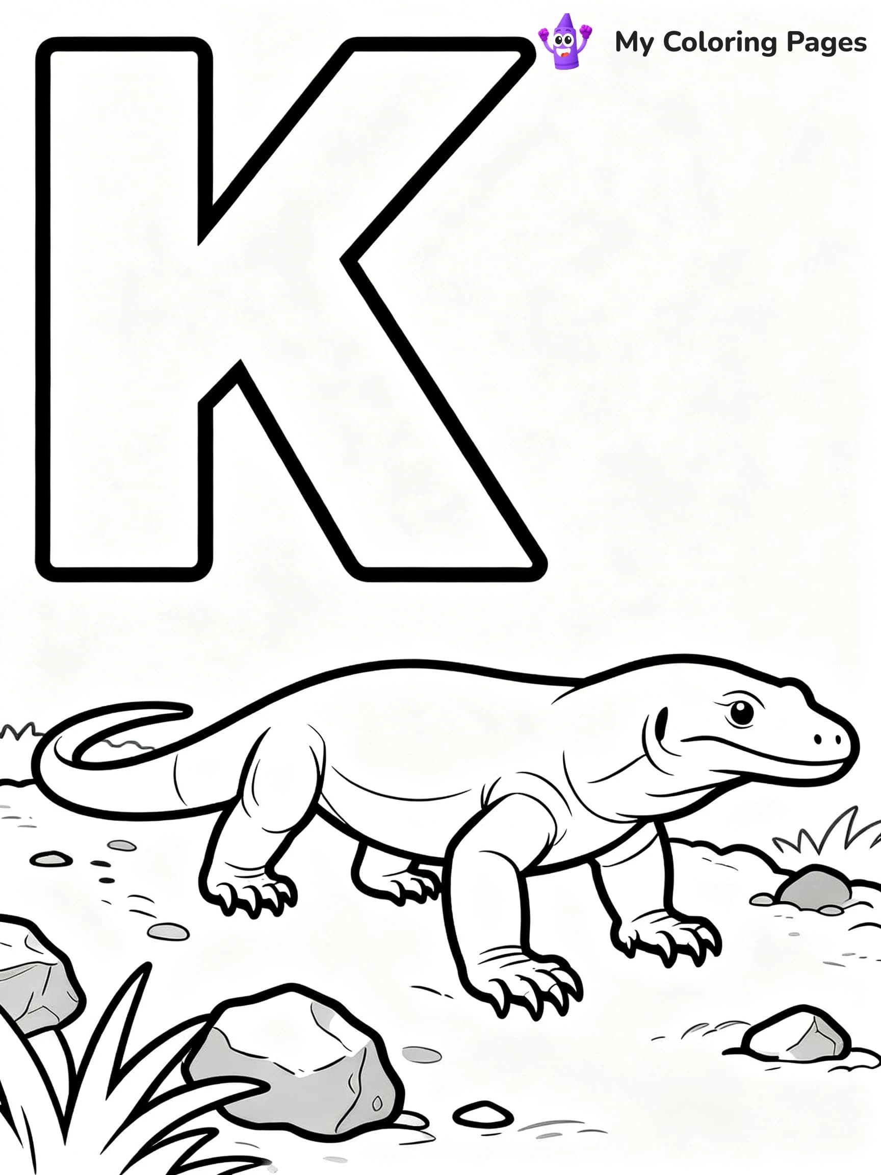 Letter K Coloring Pages - 2