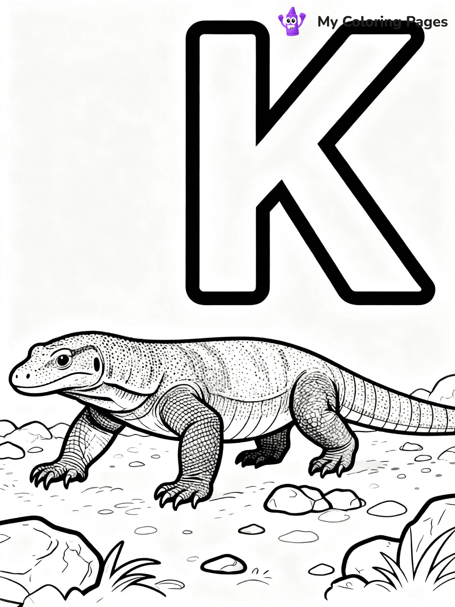 Letter K Coloring Pages - 1