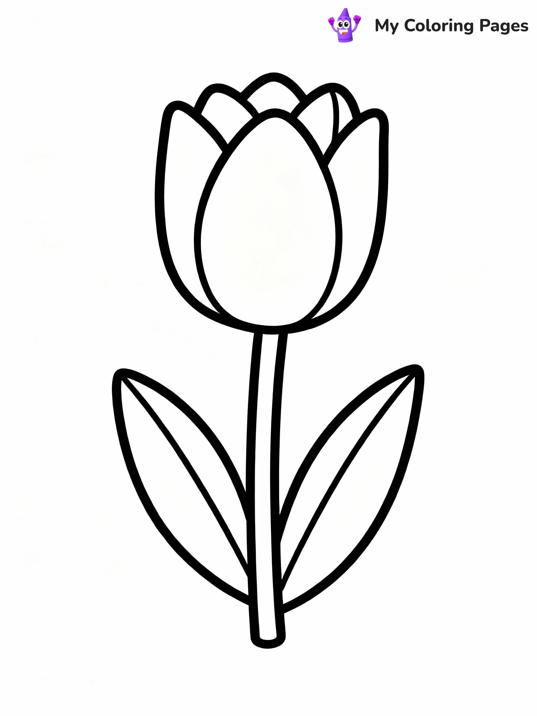 Tulip Coloring Pages - 24