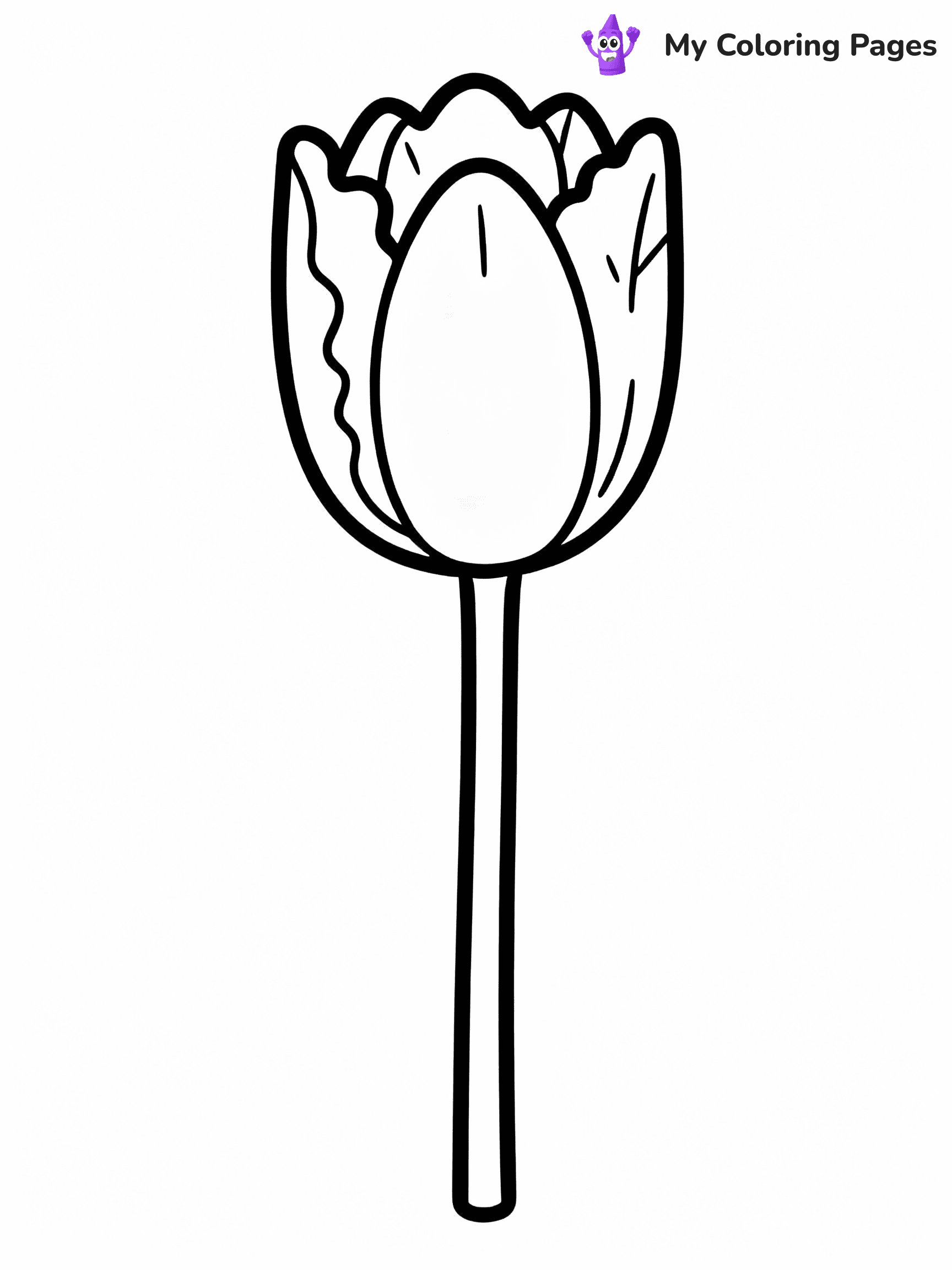 Tulip Coloring Pages - 22