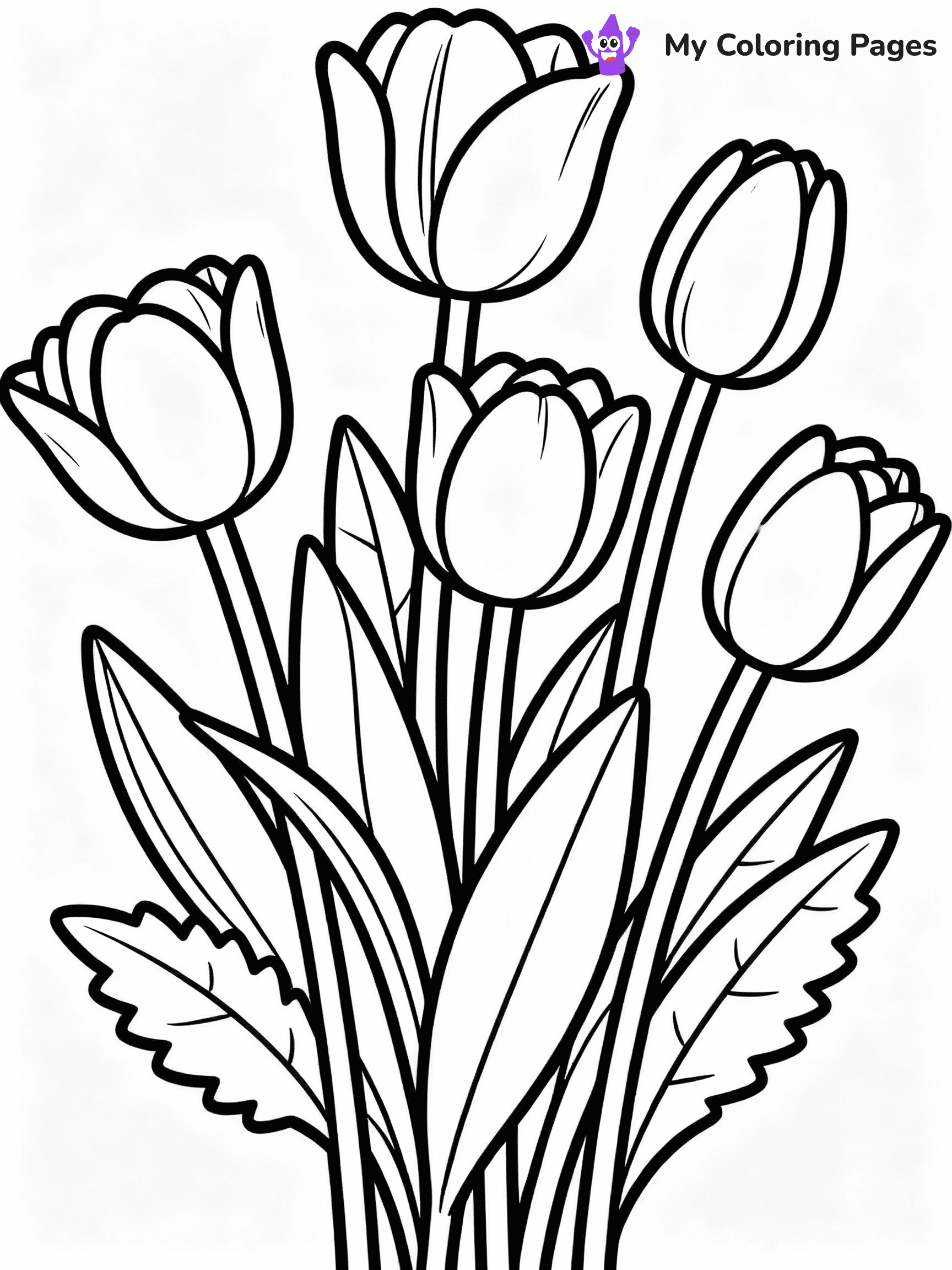 Tulip Coloring Pages - 15