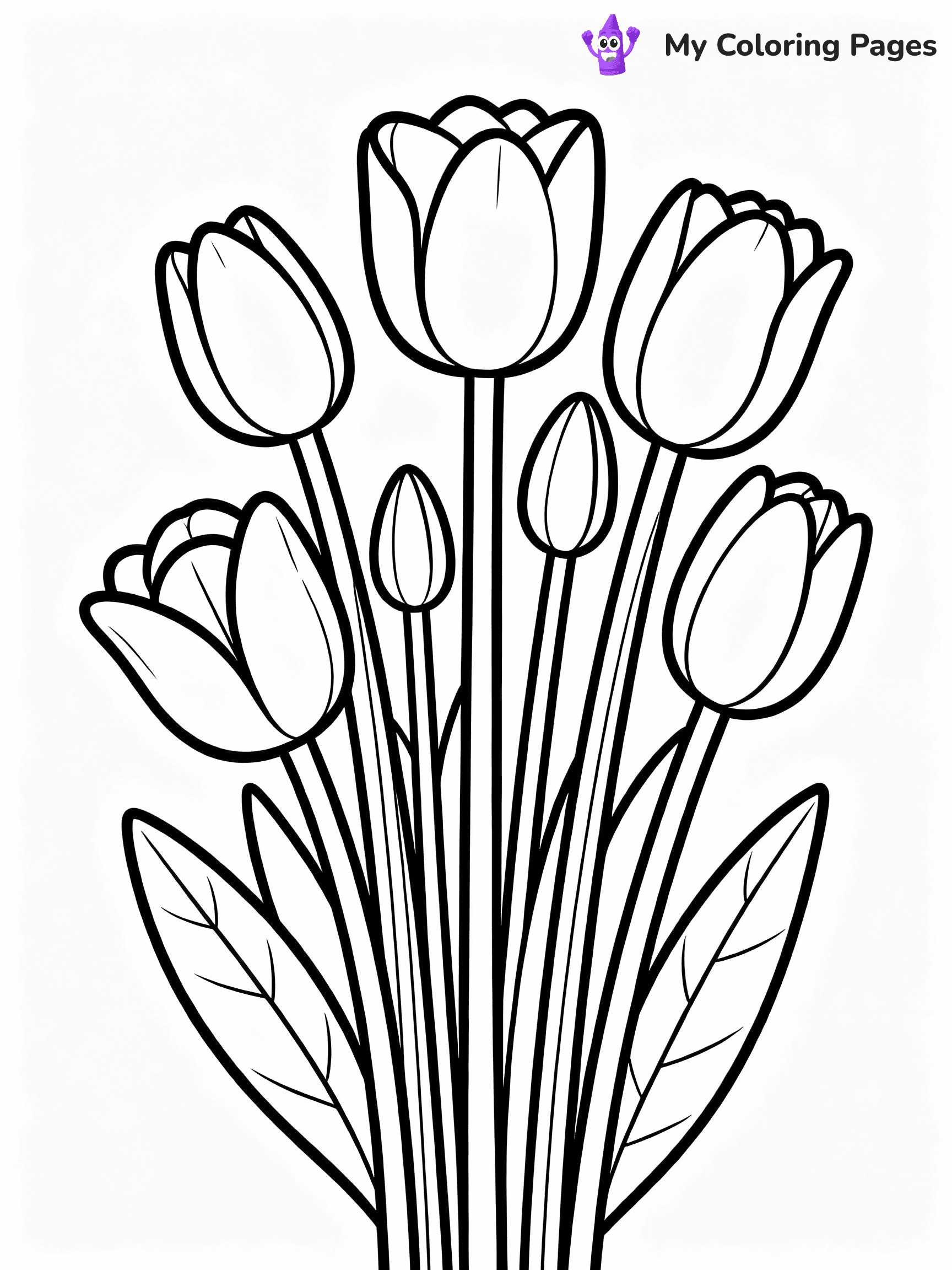 Tulip Coloring Pages - 13