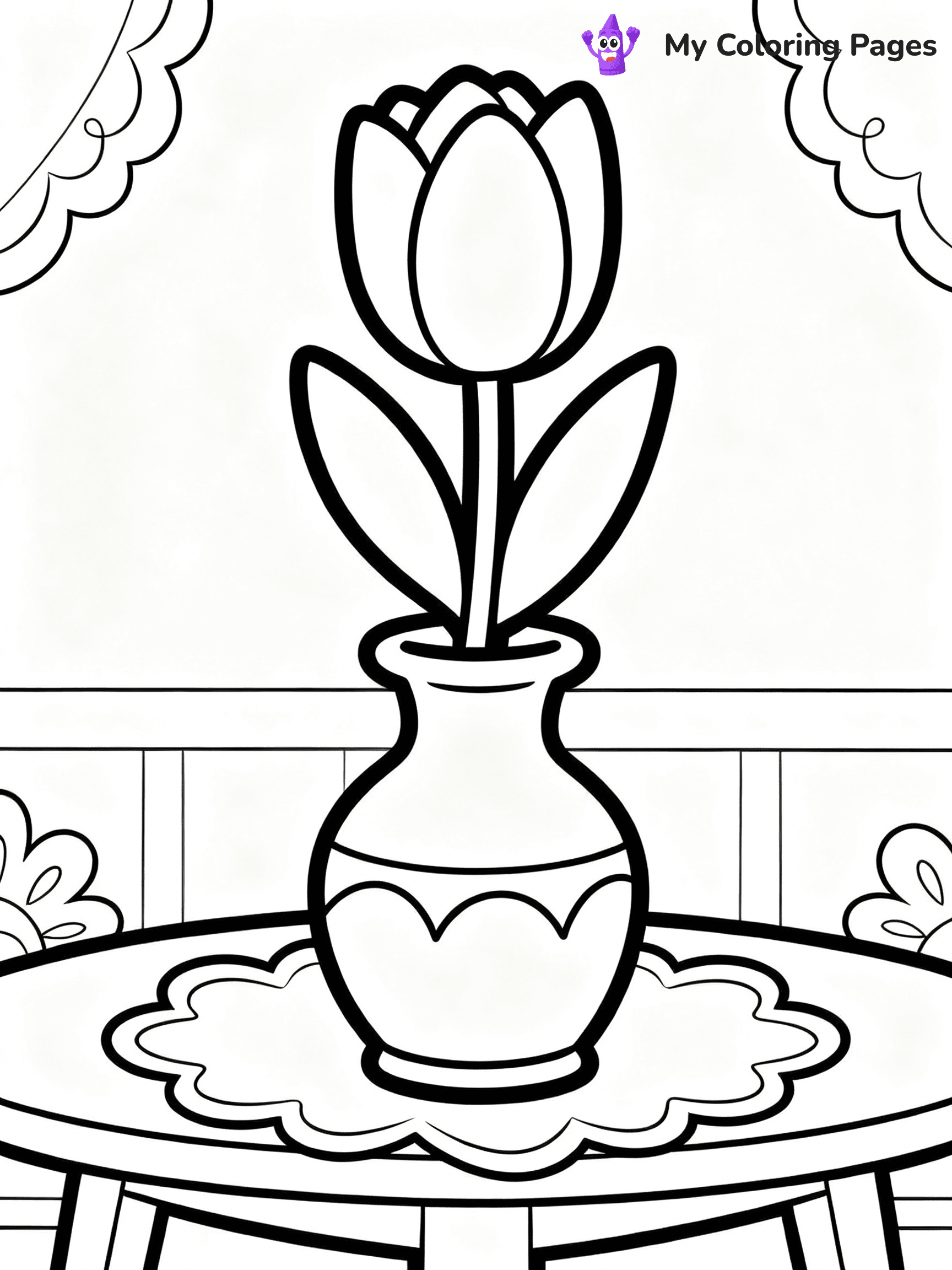 Tulip Coloring Pages - 12