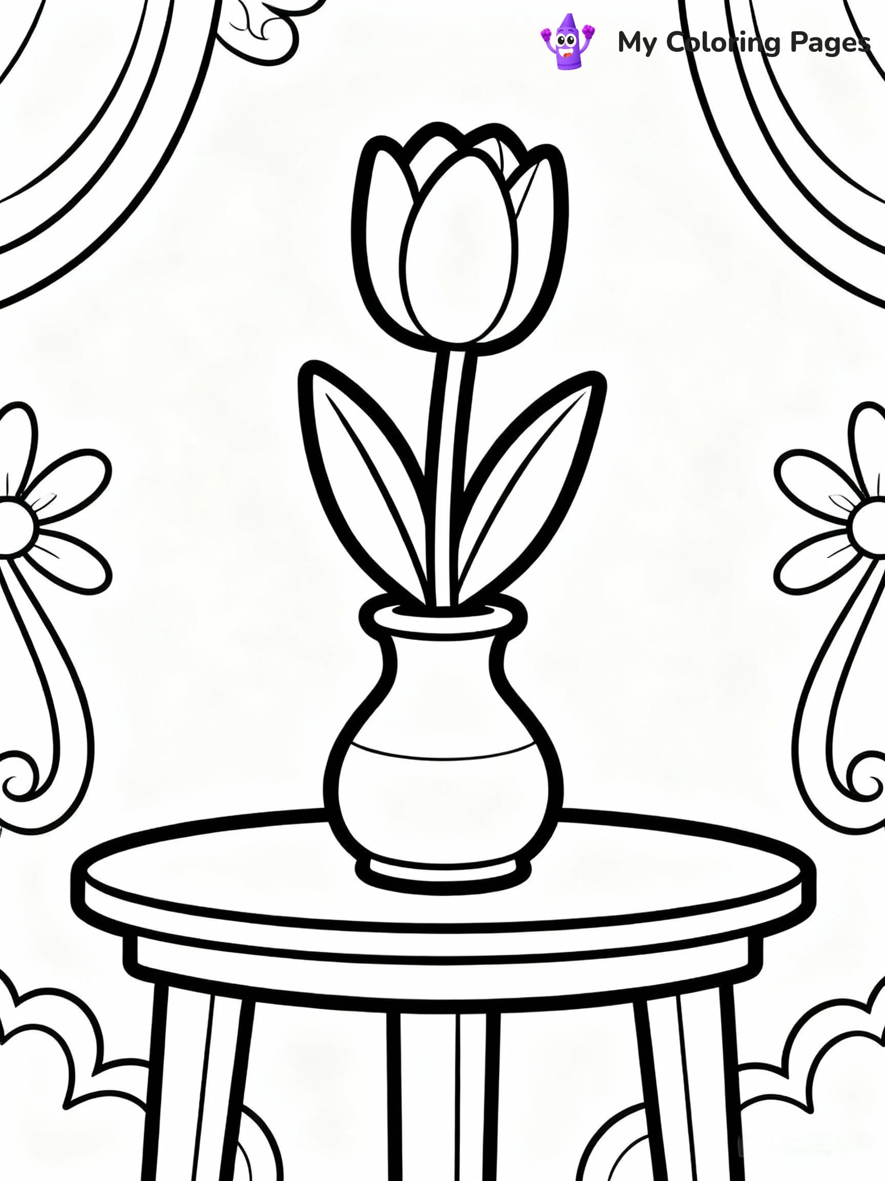 Tulip Coloring Pages - 11