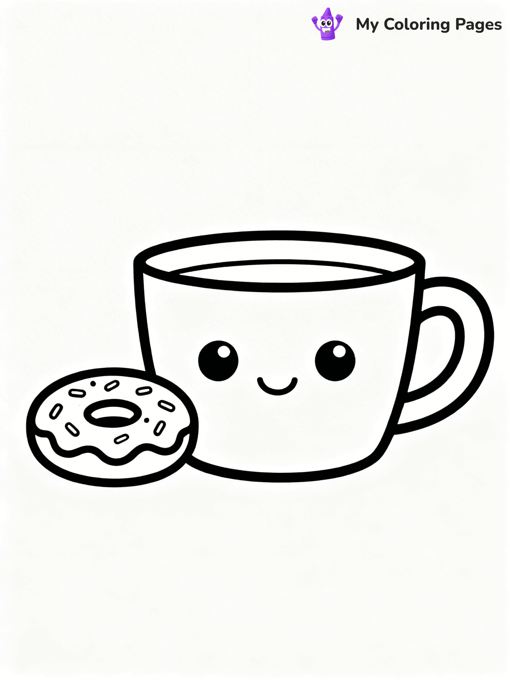 Coffee Cup Coloring Pages - 57