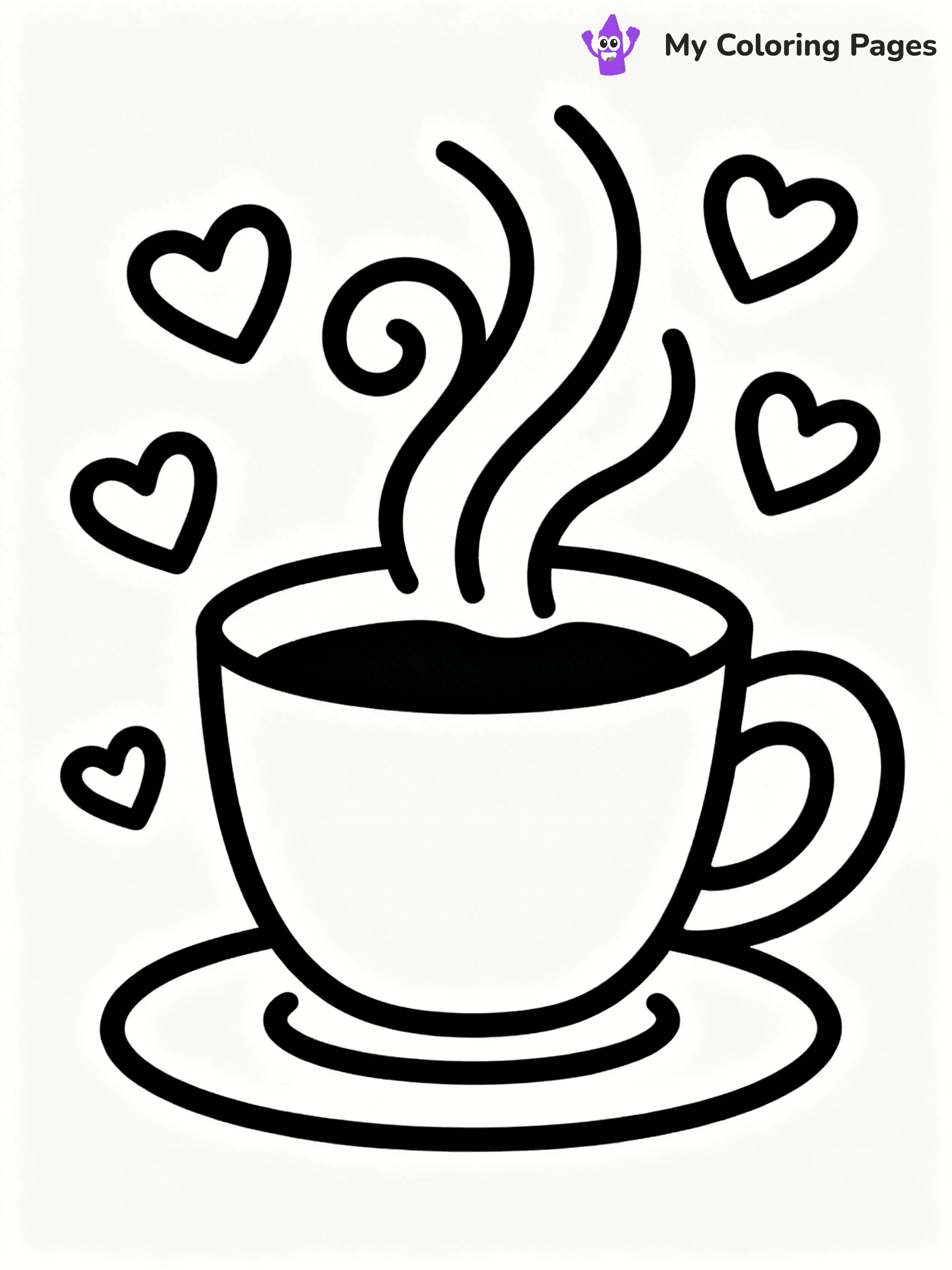 Coffee Cup Coloring Pages - 56