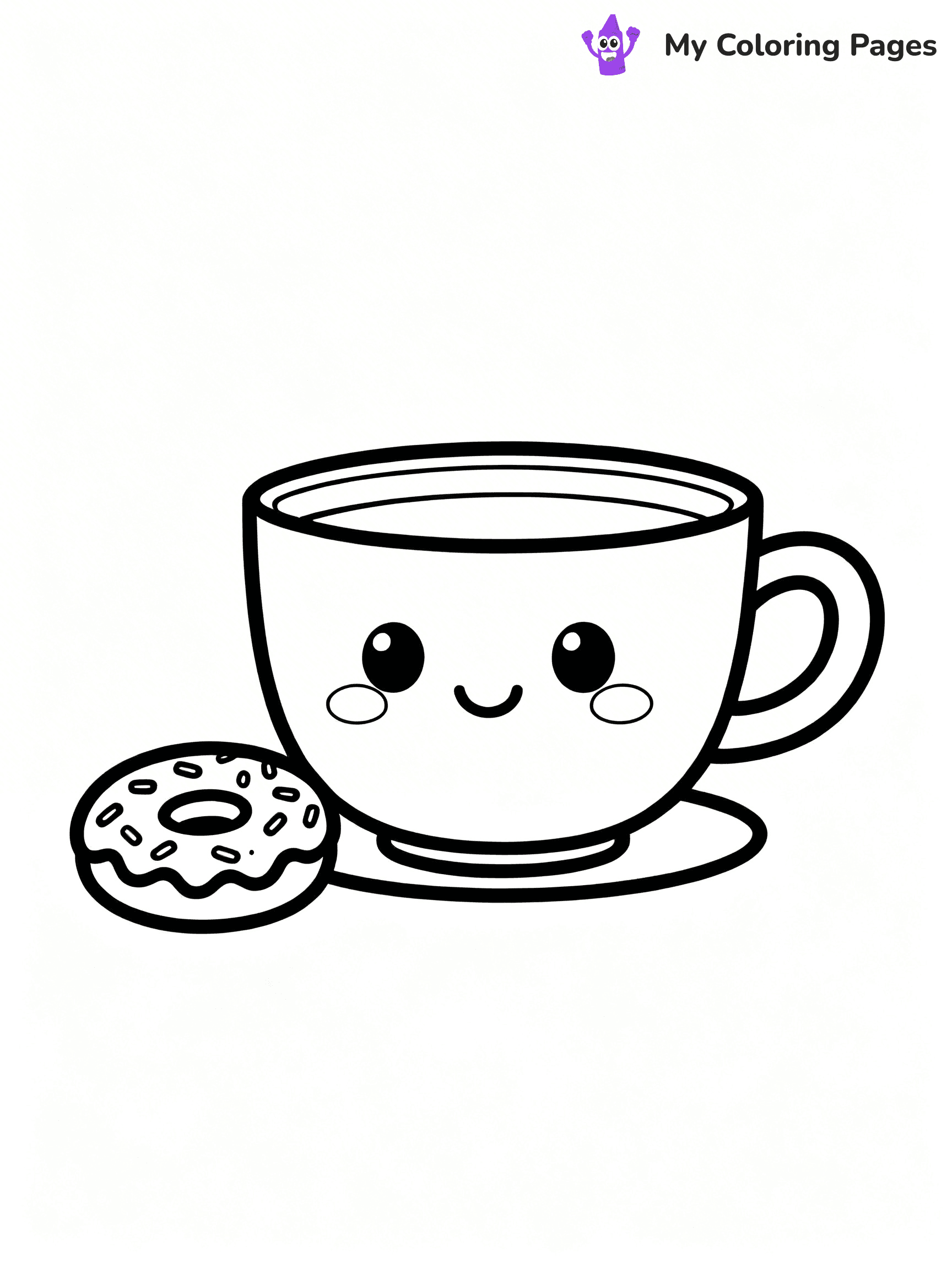 Coffee Cup Coloring Pages - 53