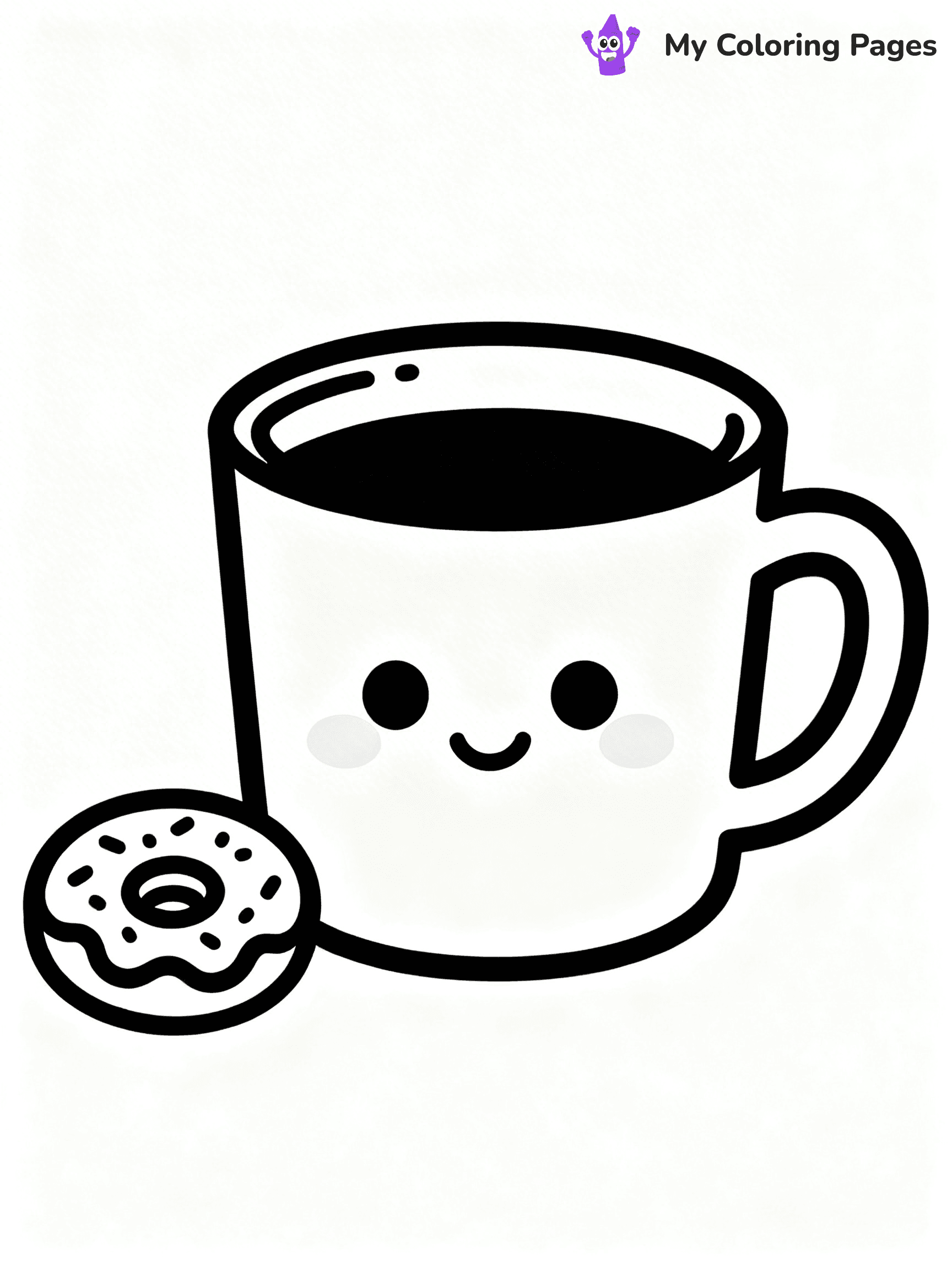 Coffee Cup Coloring Pages - 51