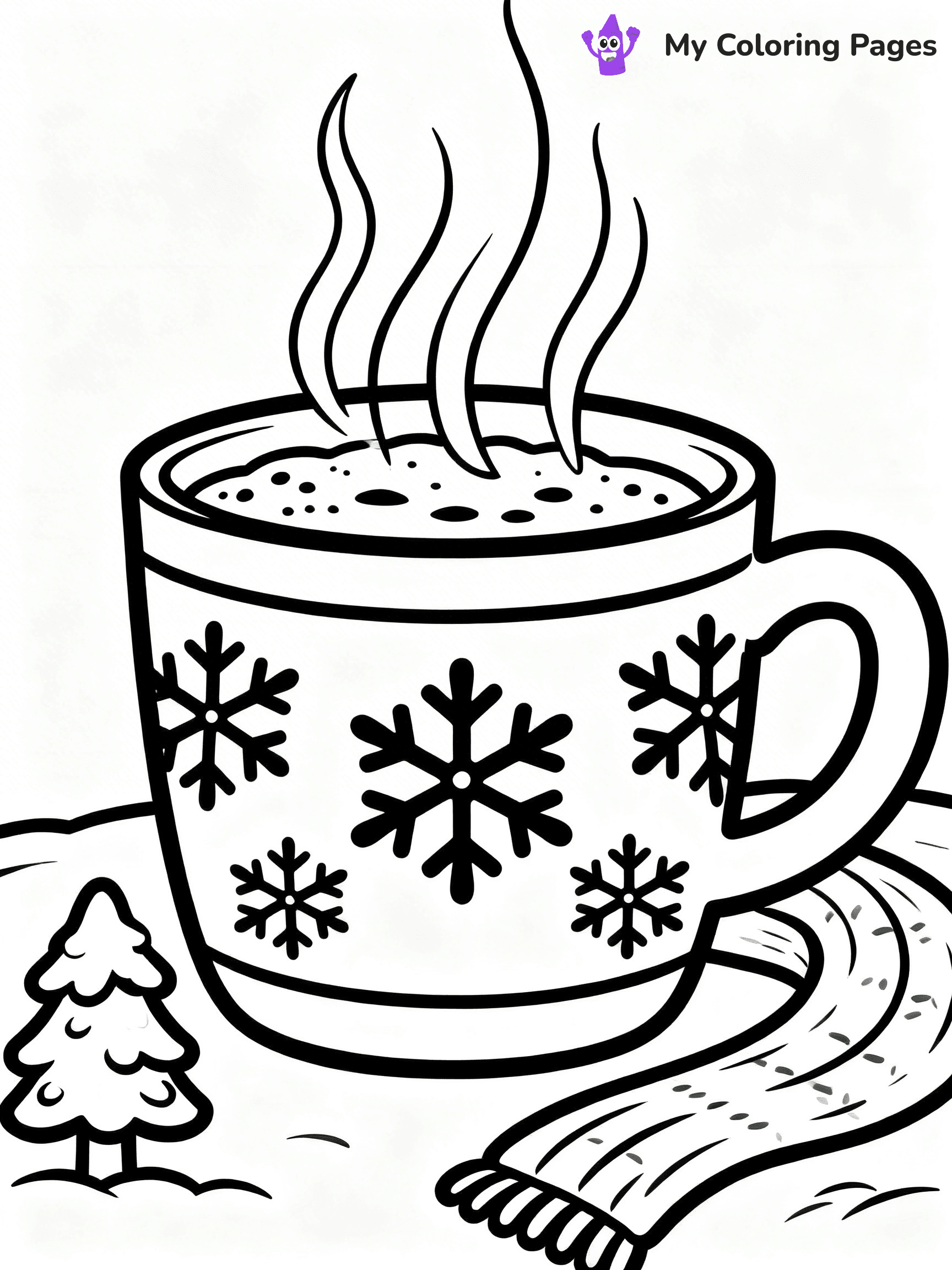 Coffee Cup Coloring Pages - 45