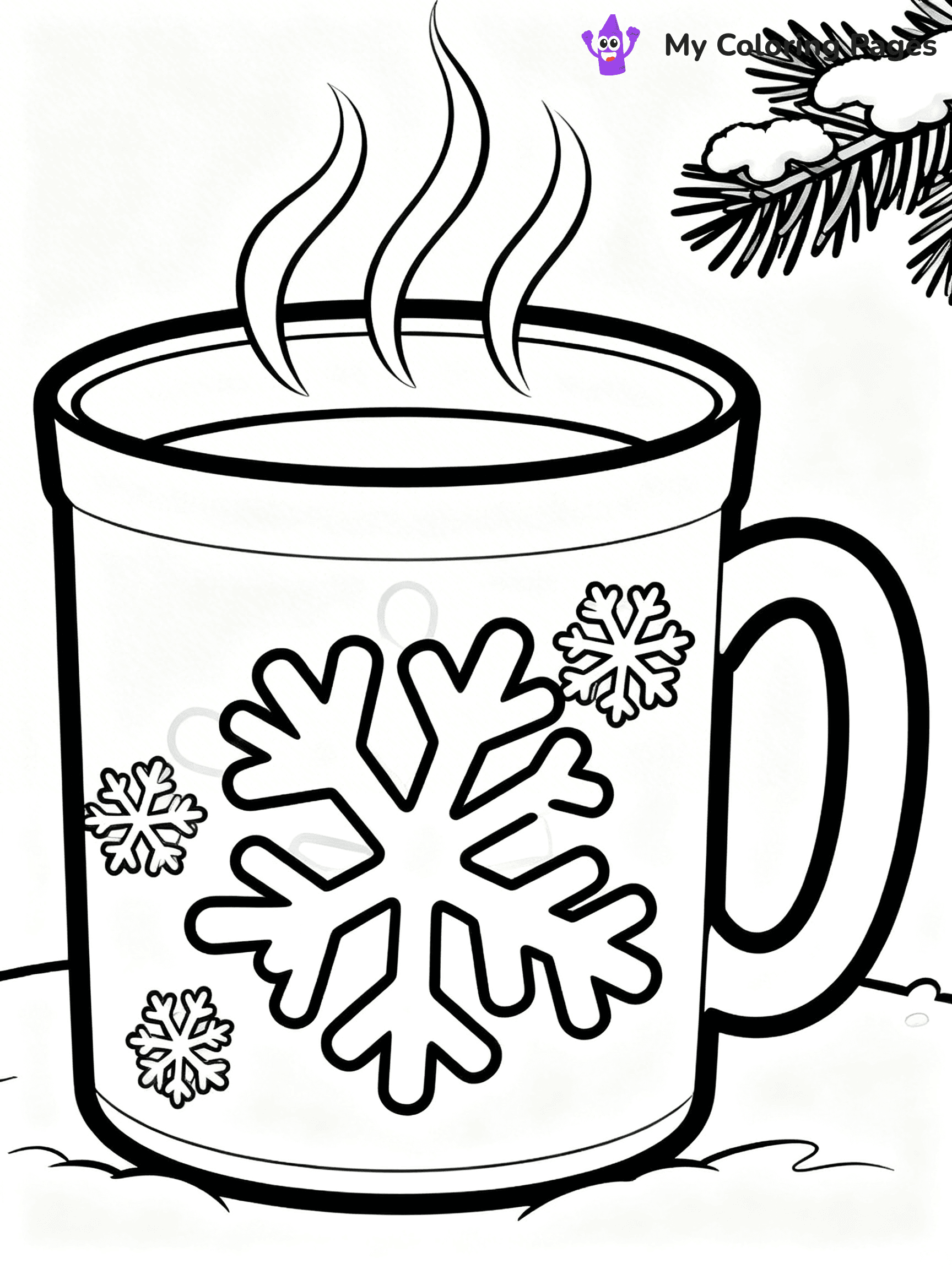 Coffee Cup Coloring Pages - 42